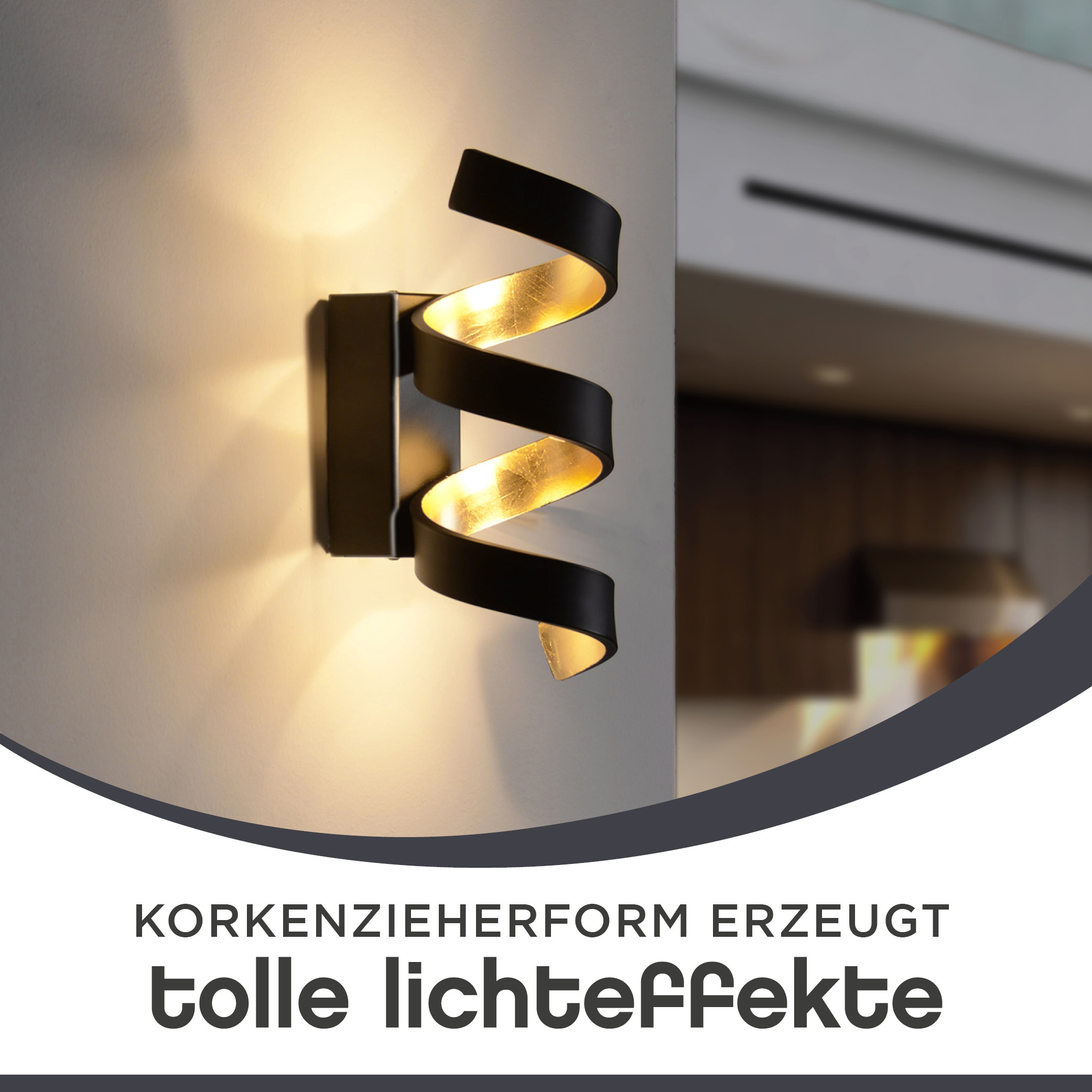 ECO-LIGHT LED Wandleuchte »HELIX«, Leuchtmittel LED-Modul | LED fest integriert