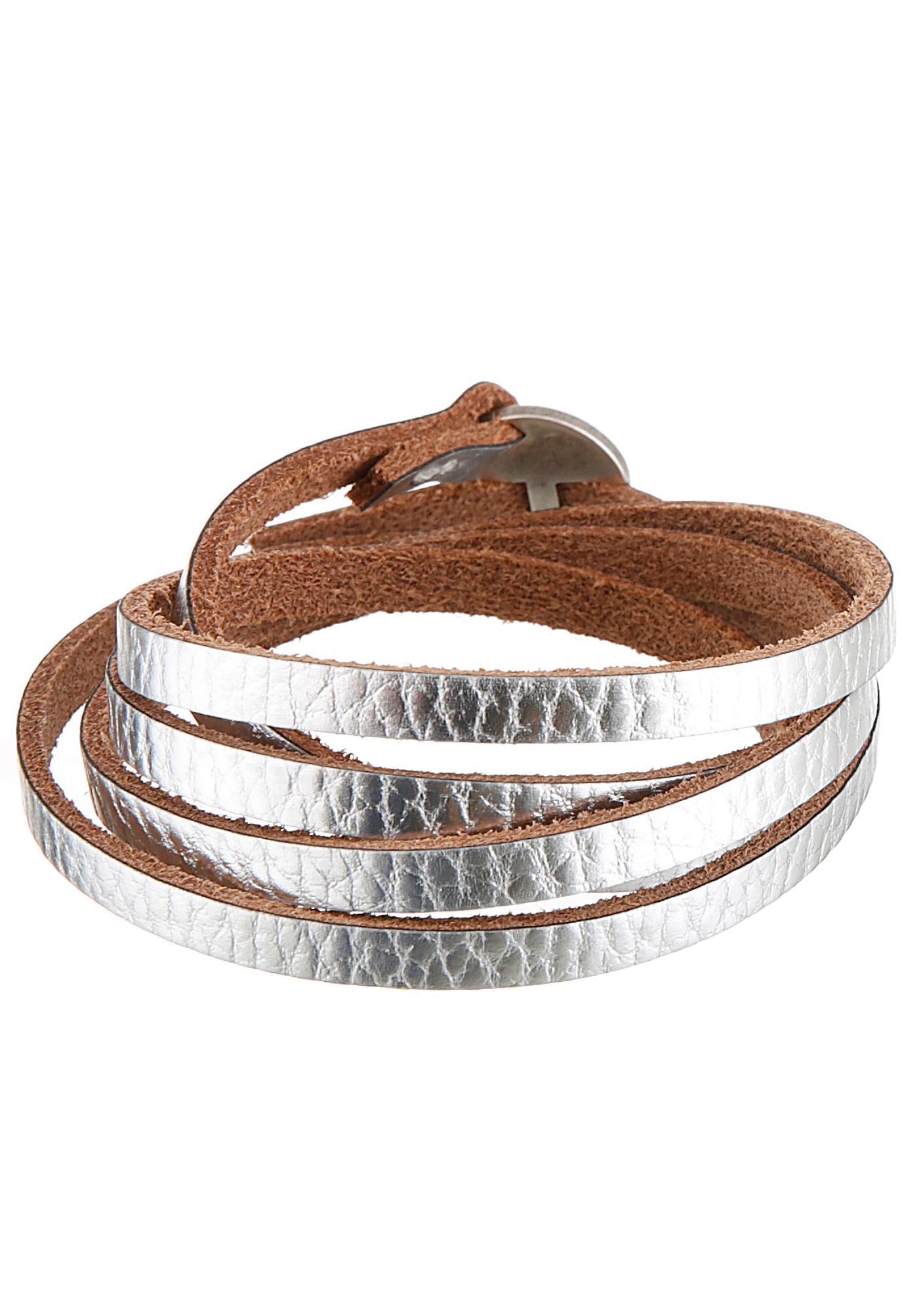 Firetti Lederarmband »Schmuck Geschenk, Wickelarmband, Anlass Geburtstag  Weihnachten«, Länge verstellbar online shoppen bei Jelmoli-Versand Schweiz