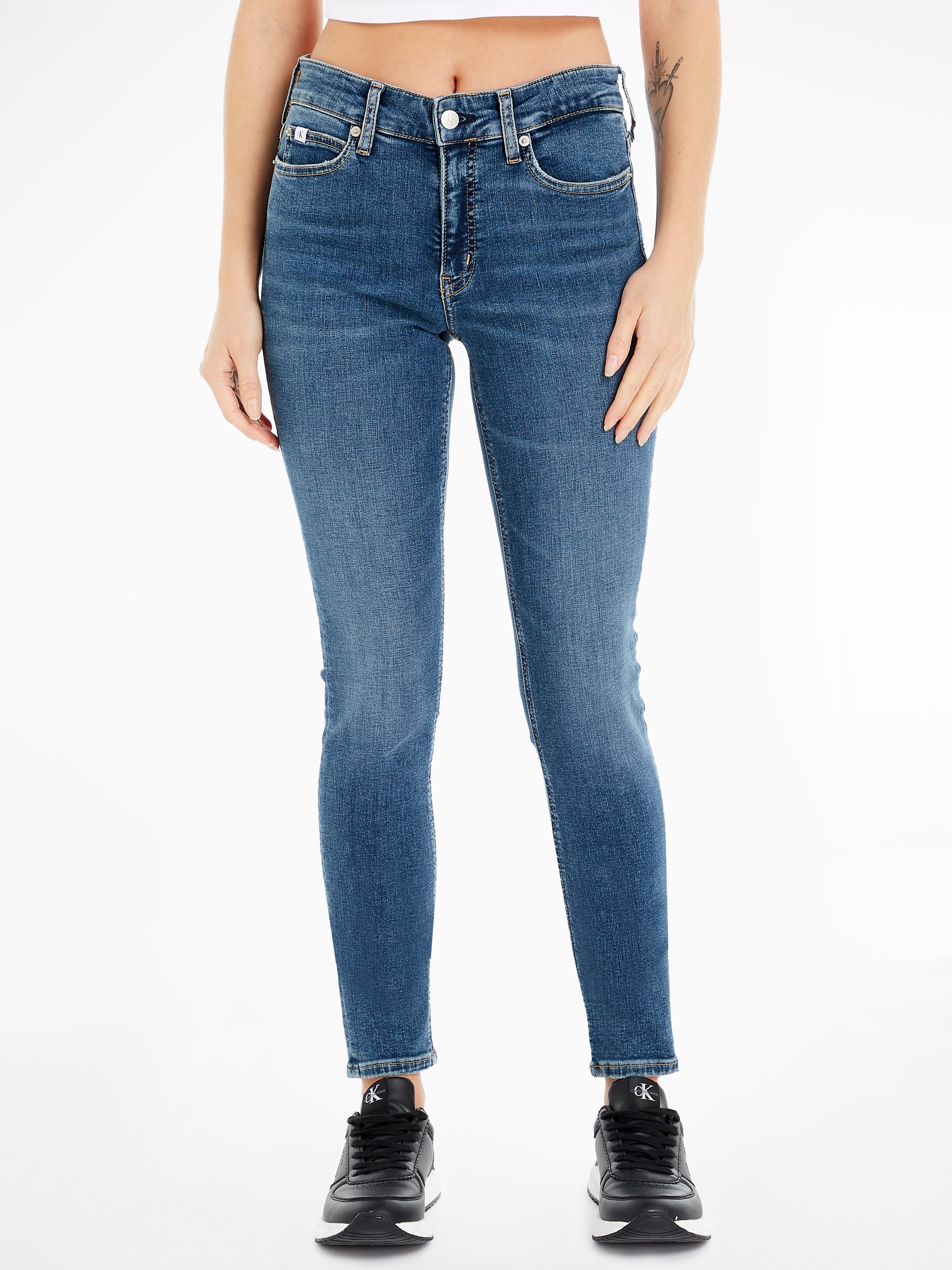 Calvin Klein Jeans Skinny-fit-Jeans »MID RISE SKINNY« 5-Pocket-Form