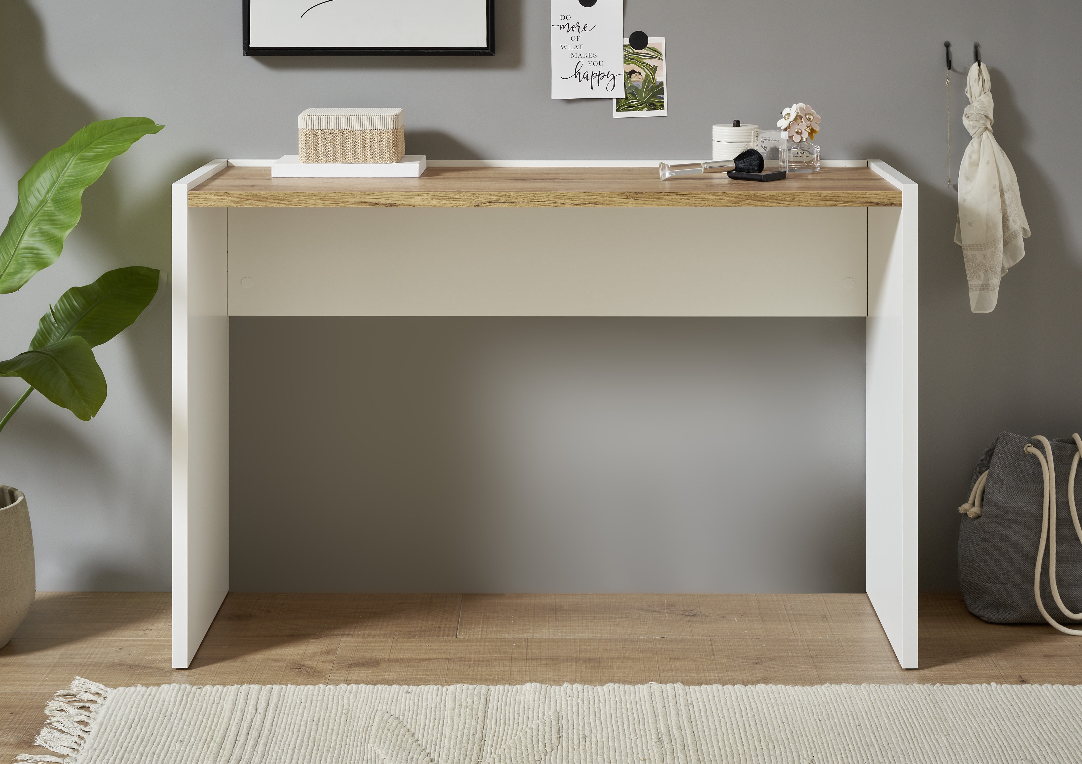 INOSIGN Konsole »CiTY/GiRON, Konsolentisch, Schminktisch, Schreibtisch, Beistelltisch« in zwei Farben erhältlich, abgesenkte Tischplatte