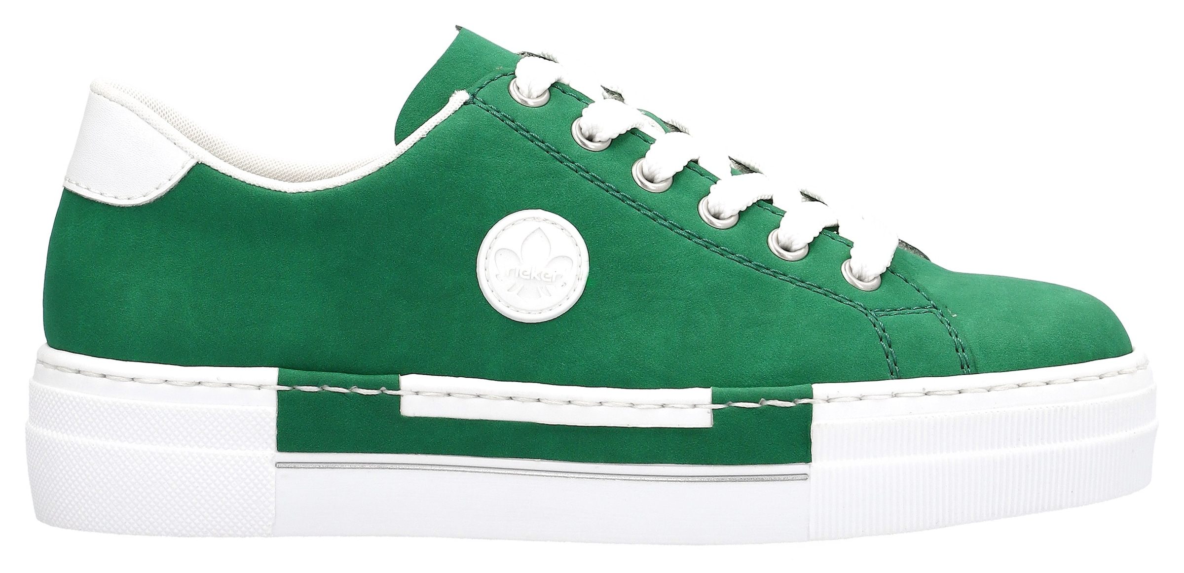 Rieker Sneaker, Freizeitschuh, Halbschuh, Schnürschuh mit Plateausohle
