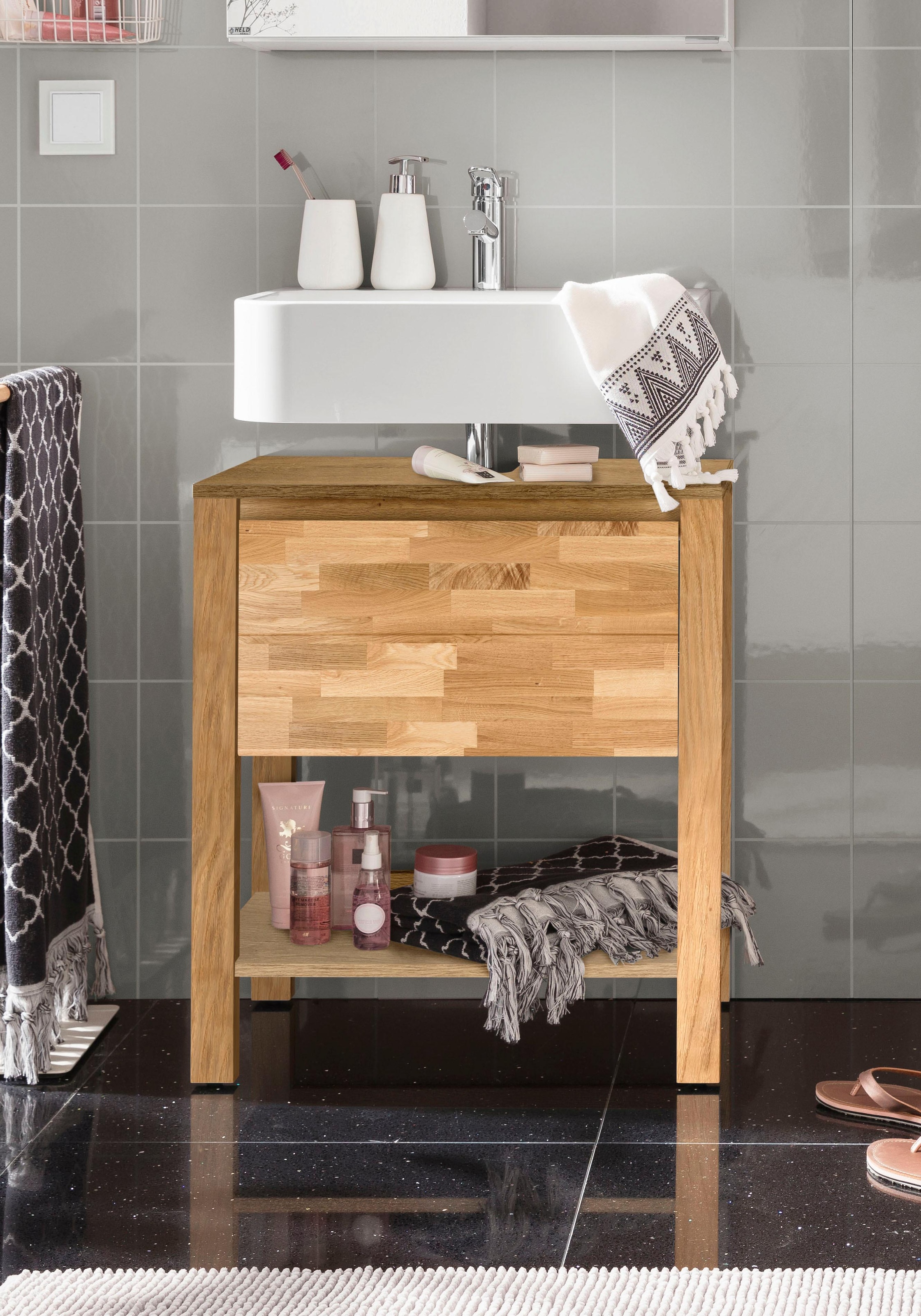 Home affaire Waschbeckenunterschrank »Kaika«, Breite 60 cm
