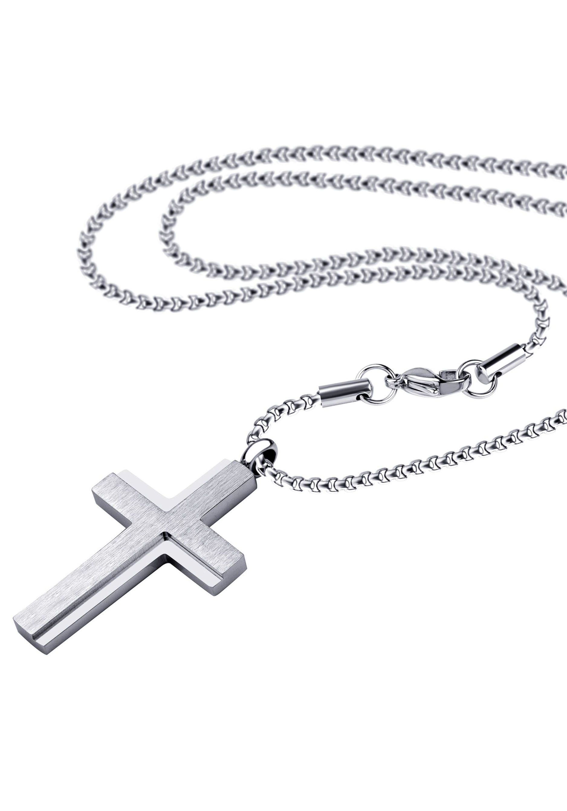 Firetti Kette mit Anhänger "Schmuck Geschenk Kreuz"