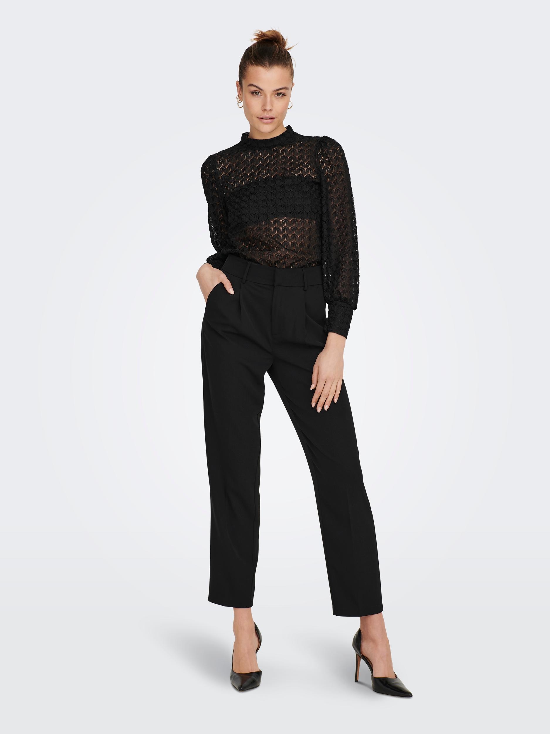 JDY Spitzenshirt »JDYAVERY L/S LACE TOP JRS NOOS«