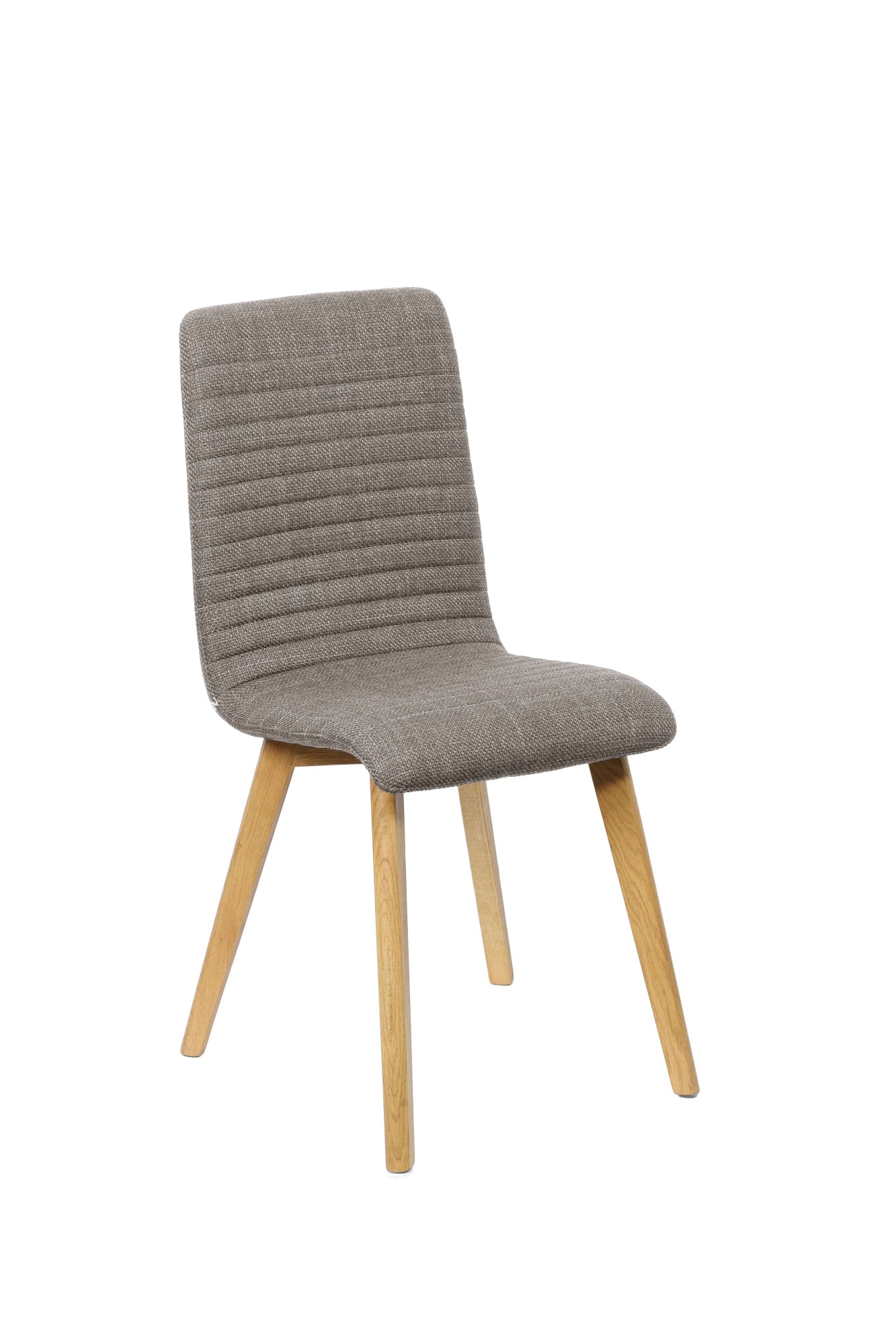 Home affaire 4-Fussstuhl »Arosa Esszimmerstuhl, Polsterstuhl, Küchenstuhl, Speisestuhl, Essstuhl«, (Set), 2 St., Chenille, 2er-Set, Beine aus Massivholz Eiche oder Buche, mit gestepptem Stoff