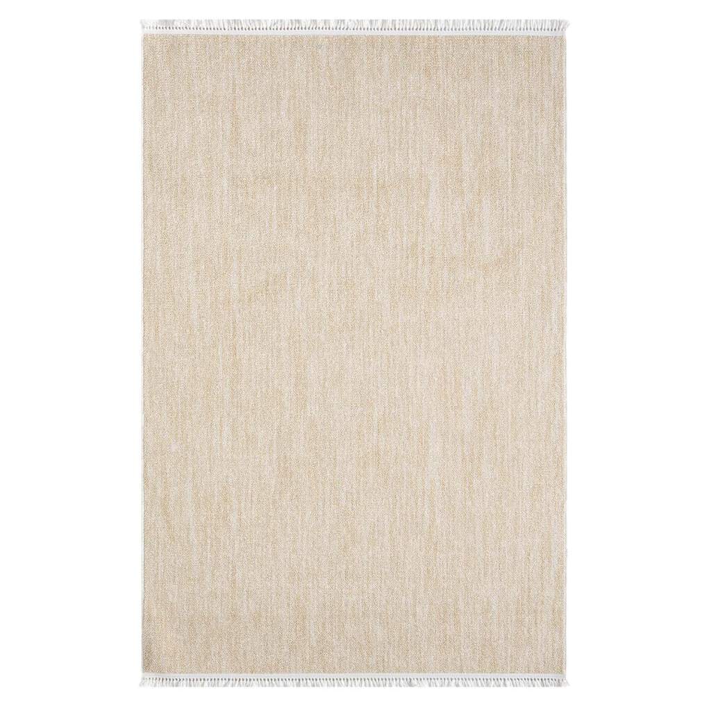Carpet City Teppich »CLASICO 0052«, rechteckig, 11 mm Höhe, Läufer, Kurzflor, Hochtief-Muster, Boho, Fransen, Wohnzimmer