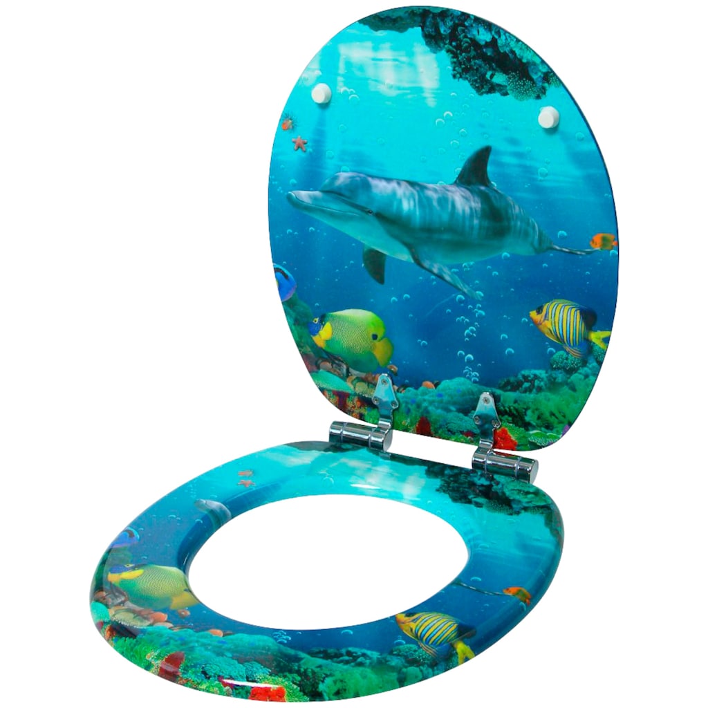 Sanilo WC-Sitz »Delphin Korallen«