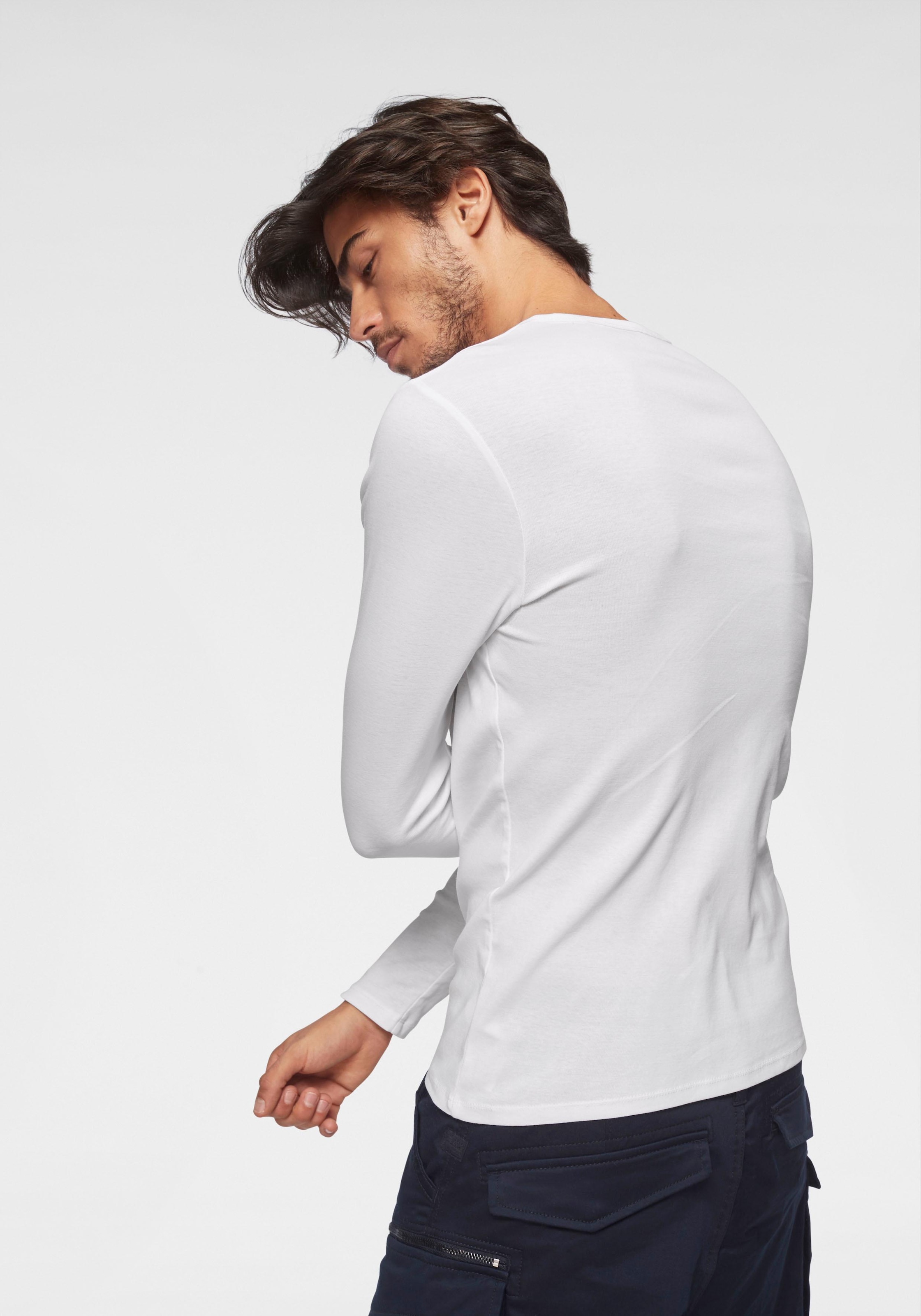 G-Star RAW Langarmshirt, online Basic-Artikel shoppen Baumwollqualität aus blickdichter, hochwertiger Jelmoli-Versand 