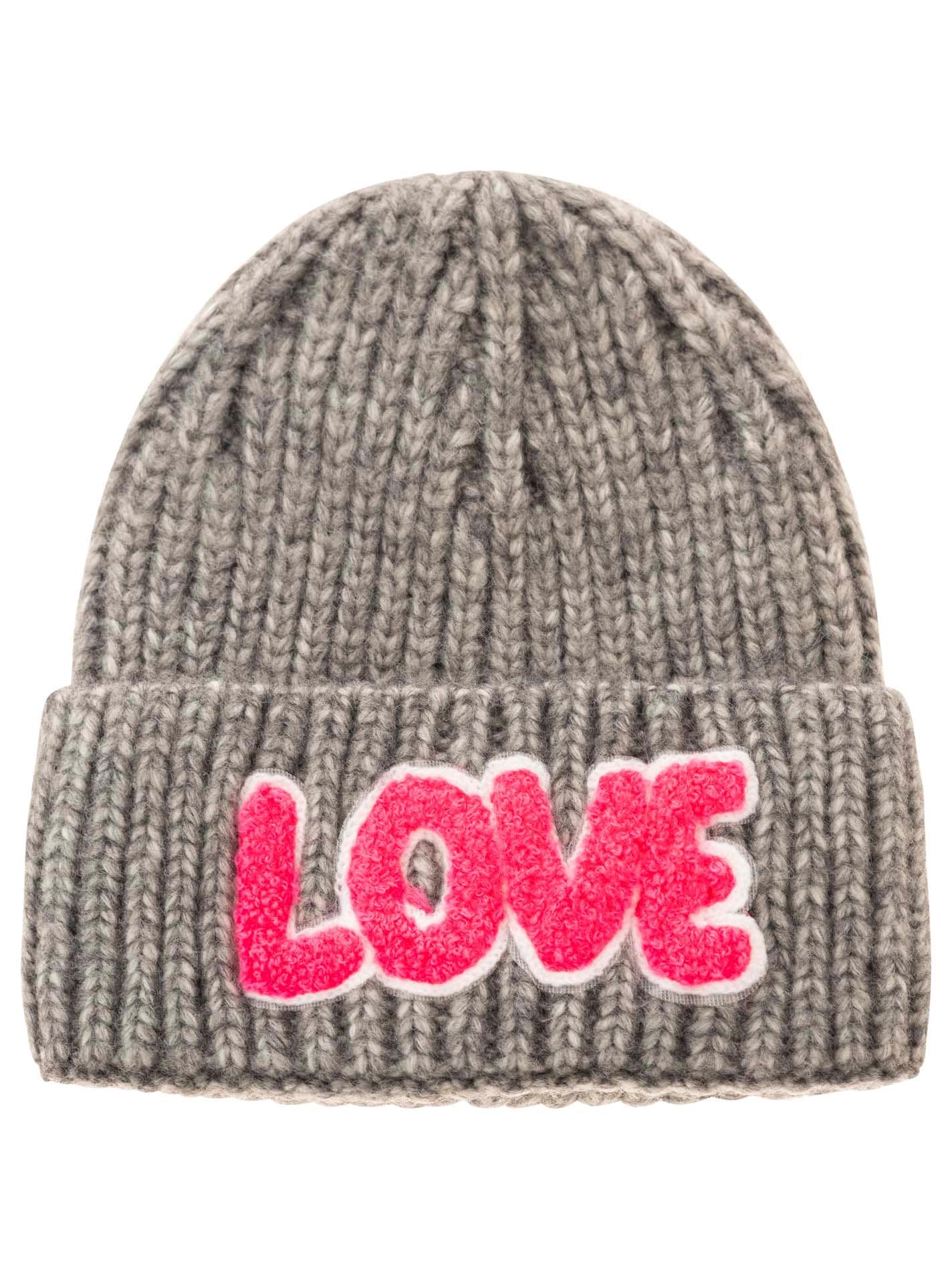 Zwillingsherz Beanie »"Love Label"«, mit LOVE-Schriftzug und Wollanteil