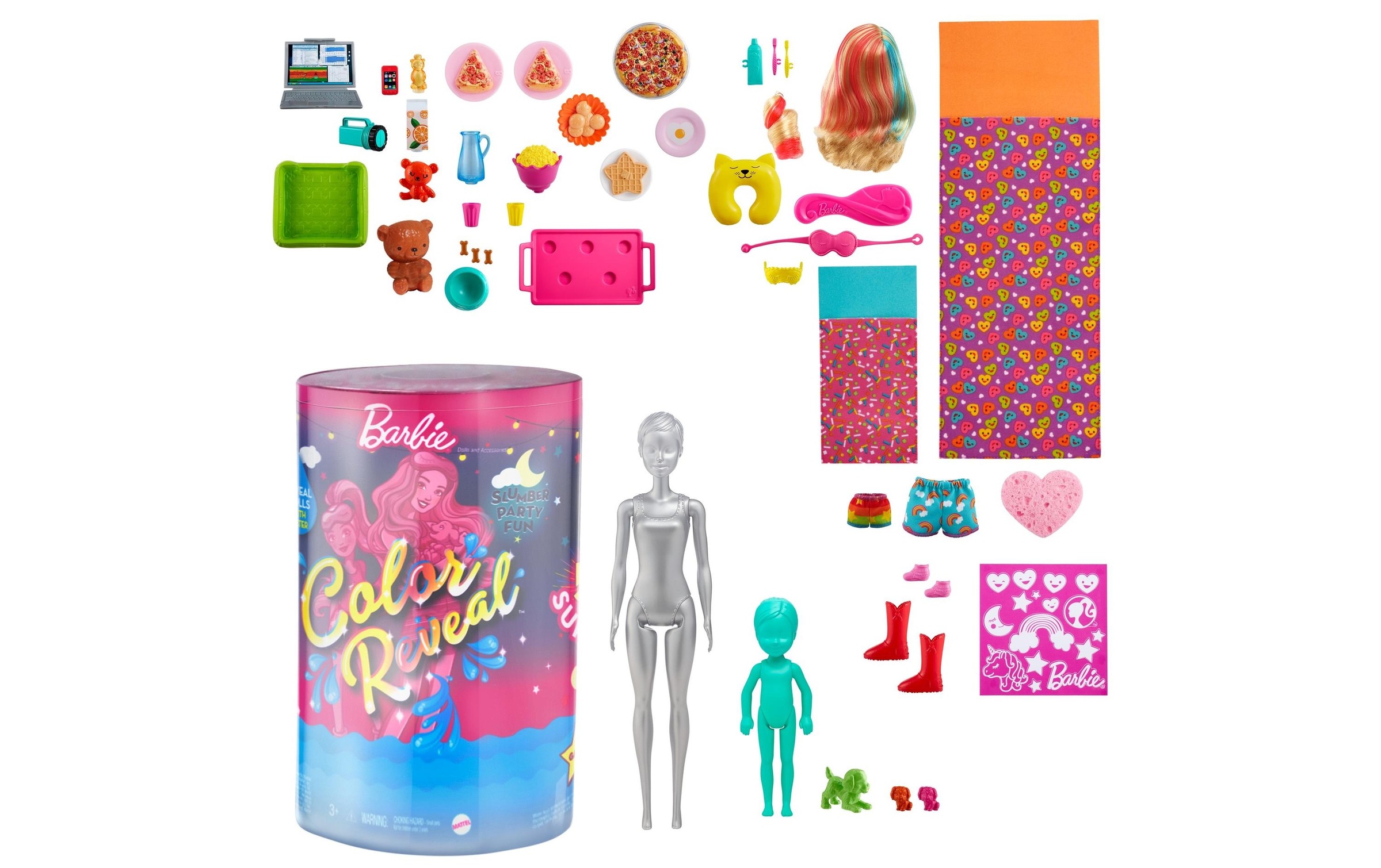 Barbie Spielfigur »Color Reveal Pyjama-Party Deluxe«