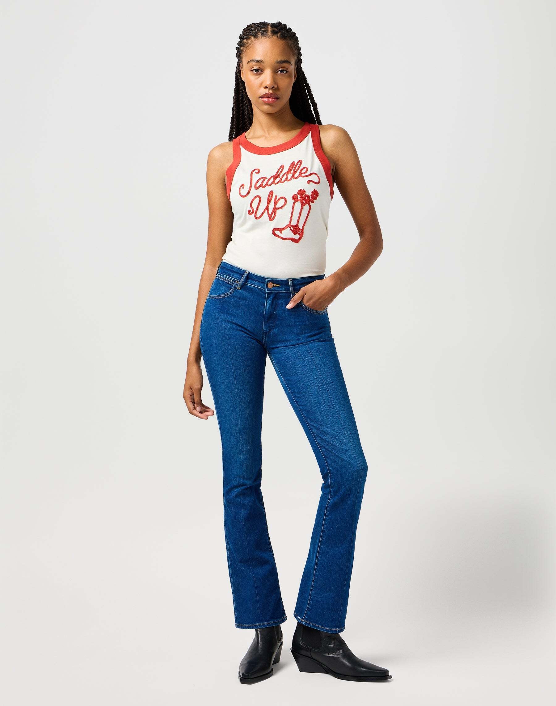 Wrangler Kurzarmshirt »Wrangler Top Ringer Tank«