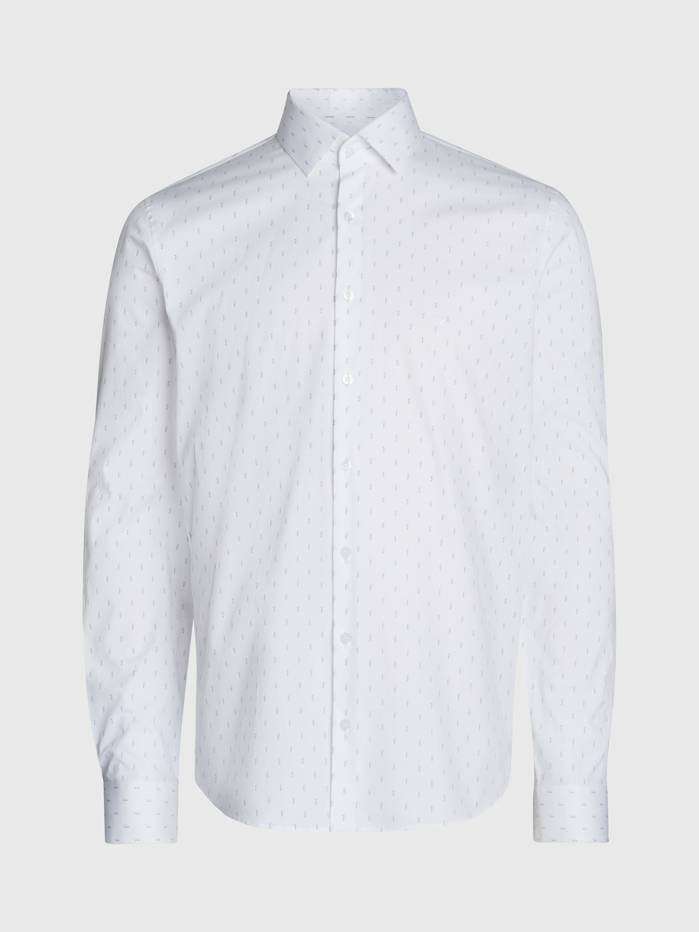 Calvin Klein Langarmhemd »POPLIN LEAF PRINT SLIM SHIRT«