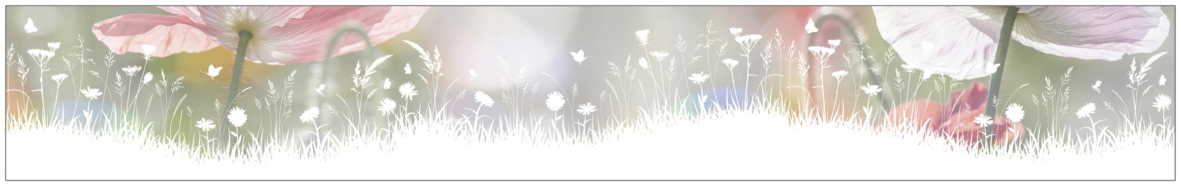 MySpotti Fensterfolie »Look Living Meadow«, halbtransparent, glattstatisch haftend, 200 x 30 cm, statisch haftend