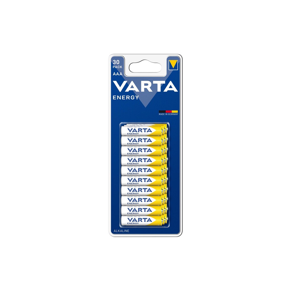 VARTA Batterie »Energy 30x AAA«, (30 St.)