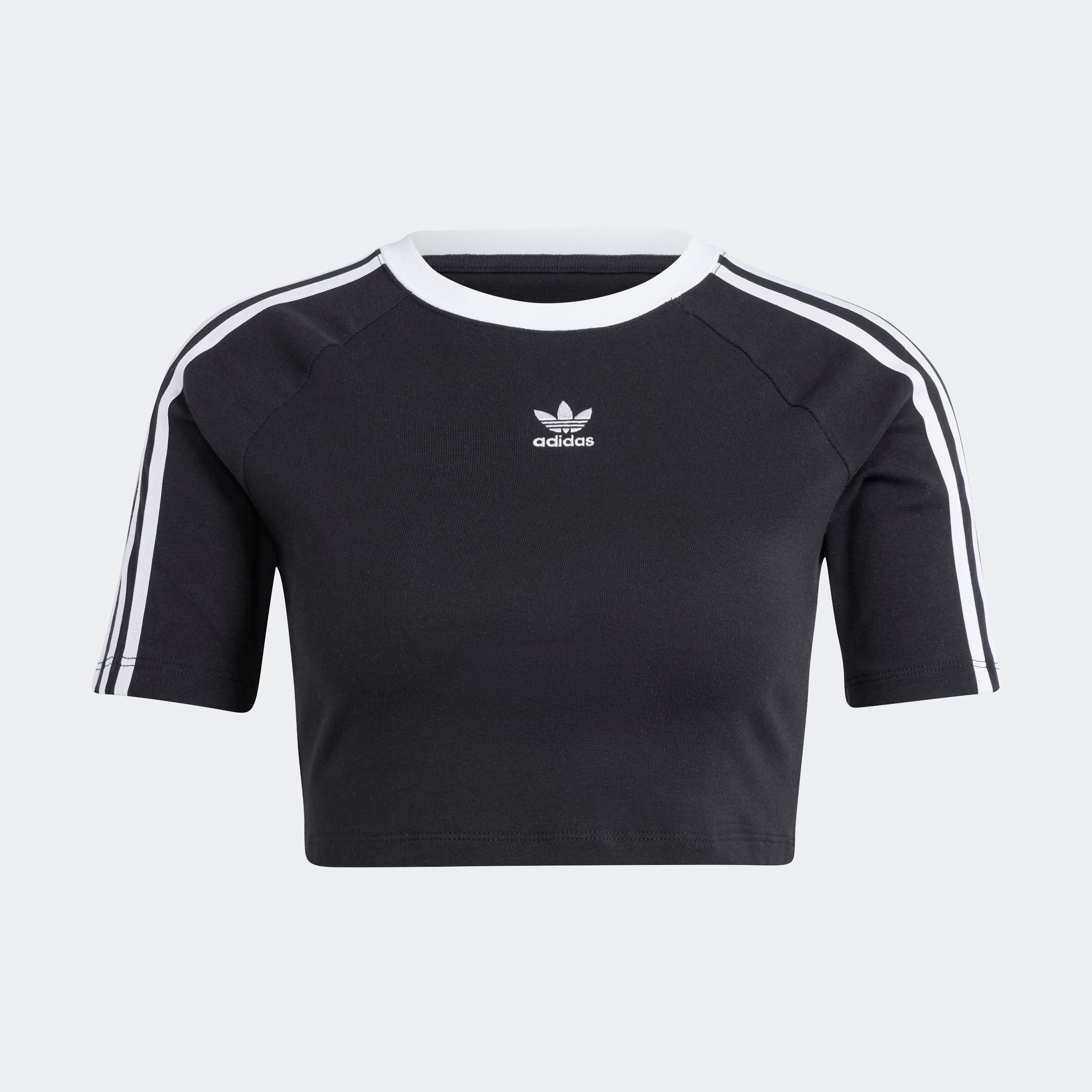 adidas Originals T-Shirt »3 S BABY TEE«, Cropped drei Streifen Shirt