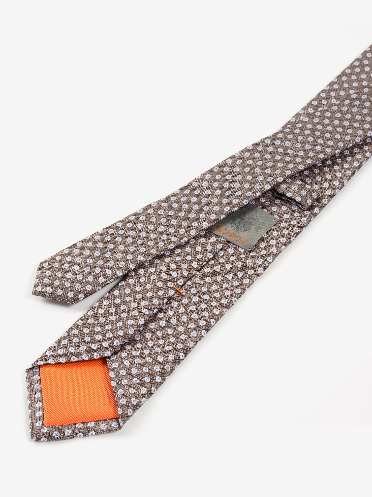 MONTI Krawatte, (1 St.), aus reiner Seide, Punkte-Muster, 6,5 cm breit