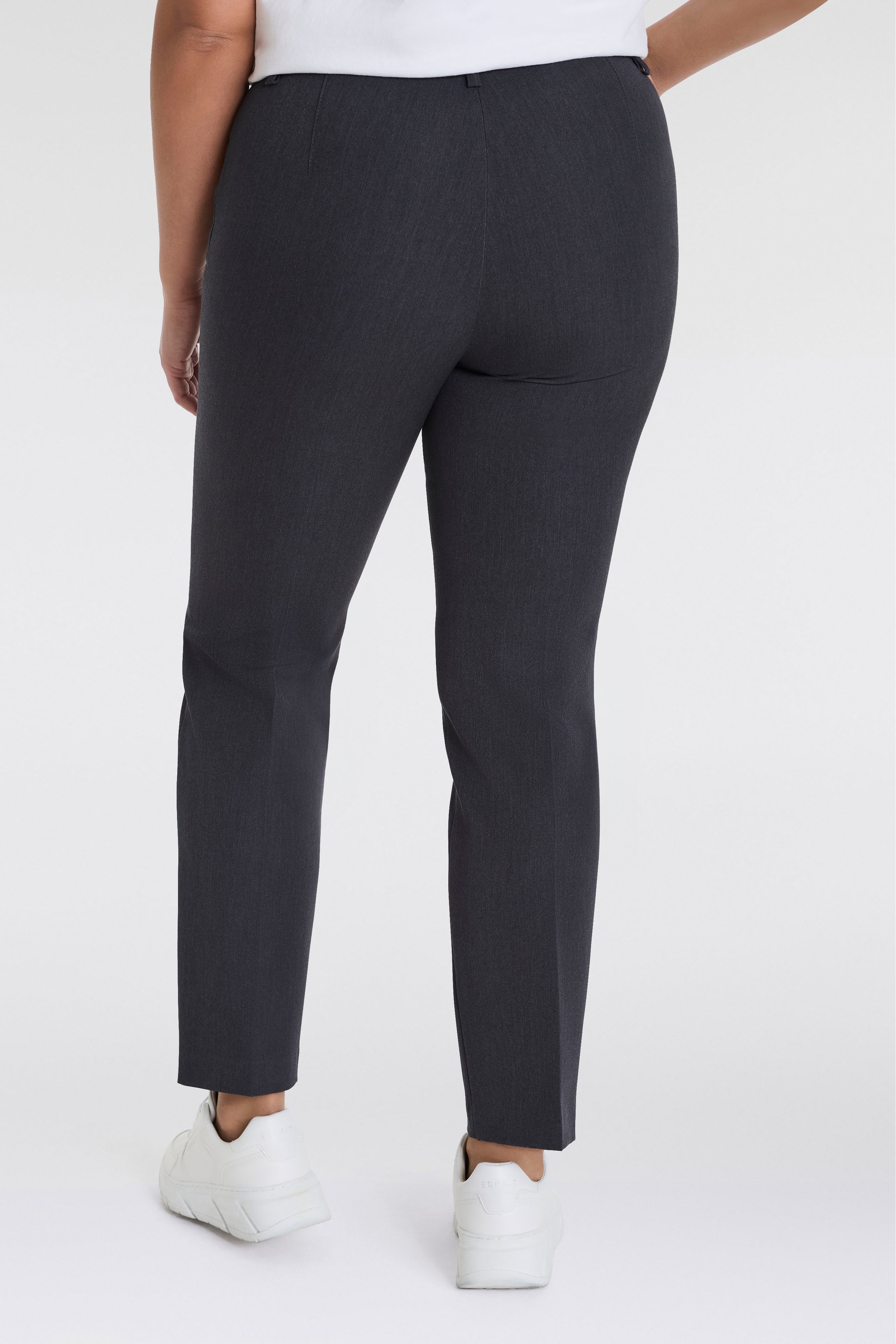 KjBRAND Stoffhose »Hose Bea in Bi-Stretch Kammgarnoptik mit Bügelfalte«, Sommerhose, ideal für kräftige Oberschenkel