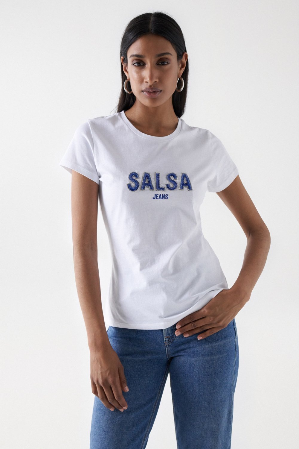 Salsa T-Shirt »Salsa Jeans T-Shirt T-Shirt Institutional Beaded«