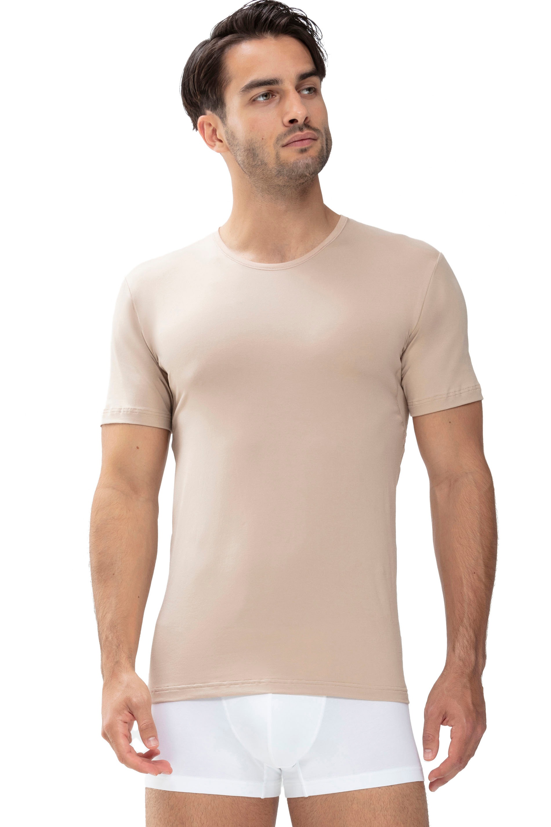 Mey Unterziehshirt »Dry Cotton Functional« Kurzarm, Rundhals-Ausschnitt, Single Jersey, mit extra-langem Rücken