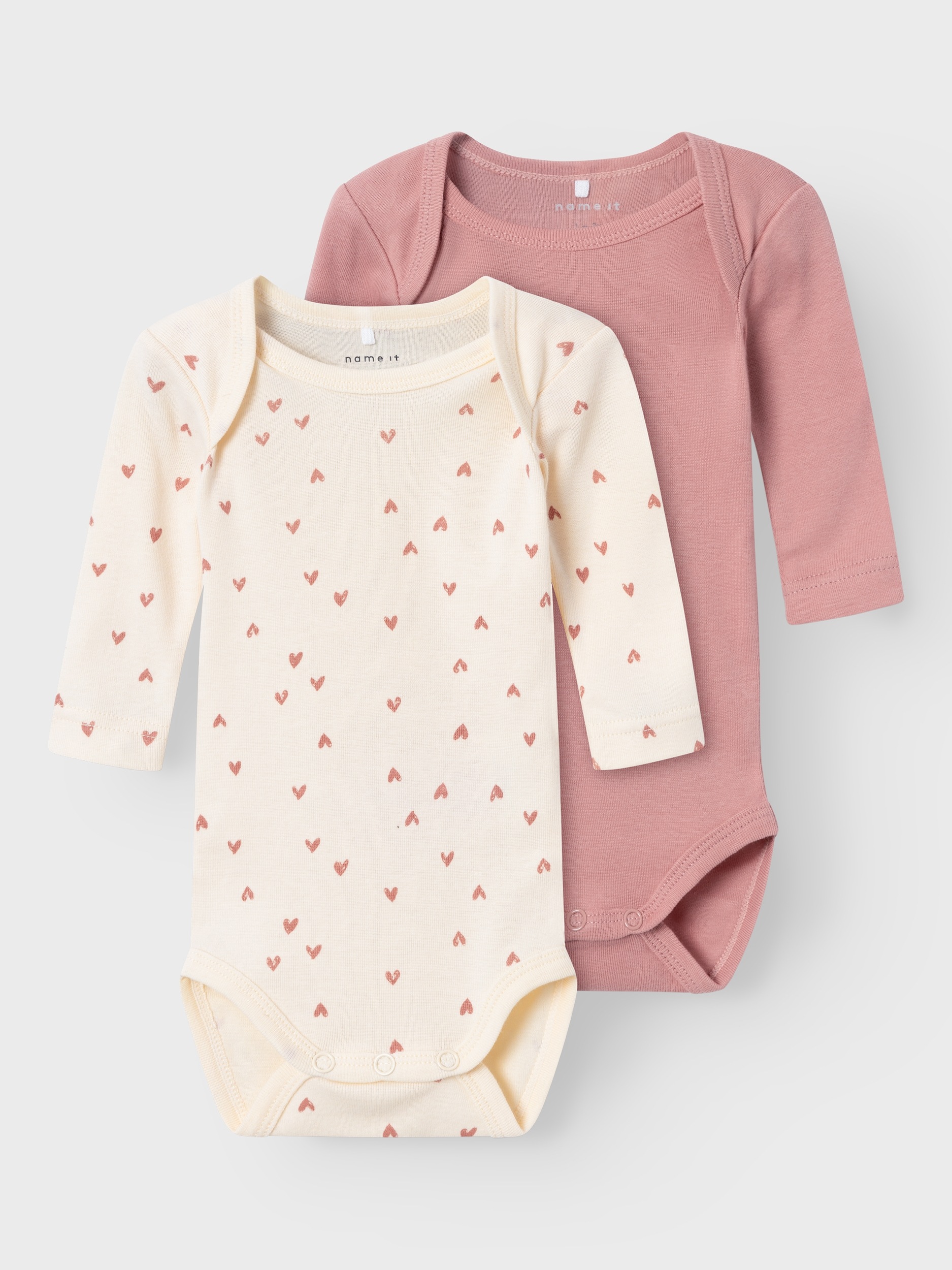 Name It Body »NBFBODY 2P LS BUTTERCREAM HEARTS NOOS« Packung, 2 Stk.
