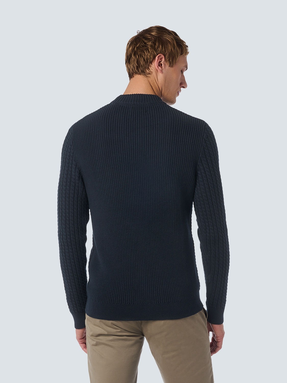 NO EXCESS Strickpullover, mit Zopfmuster