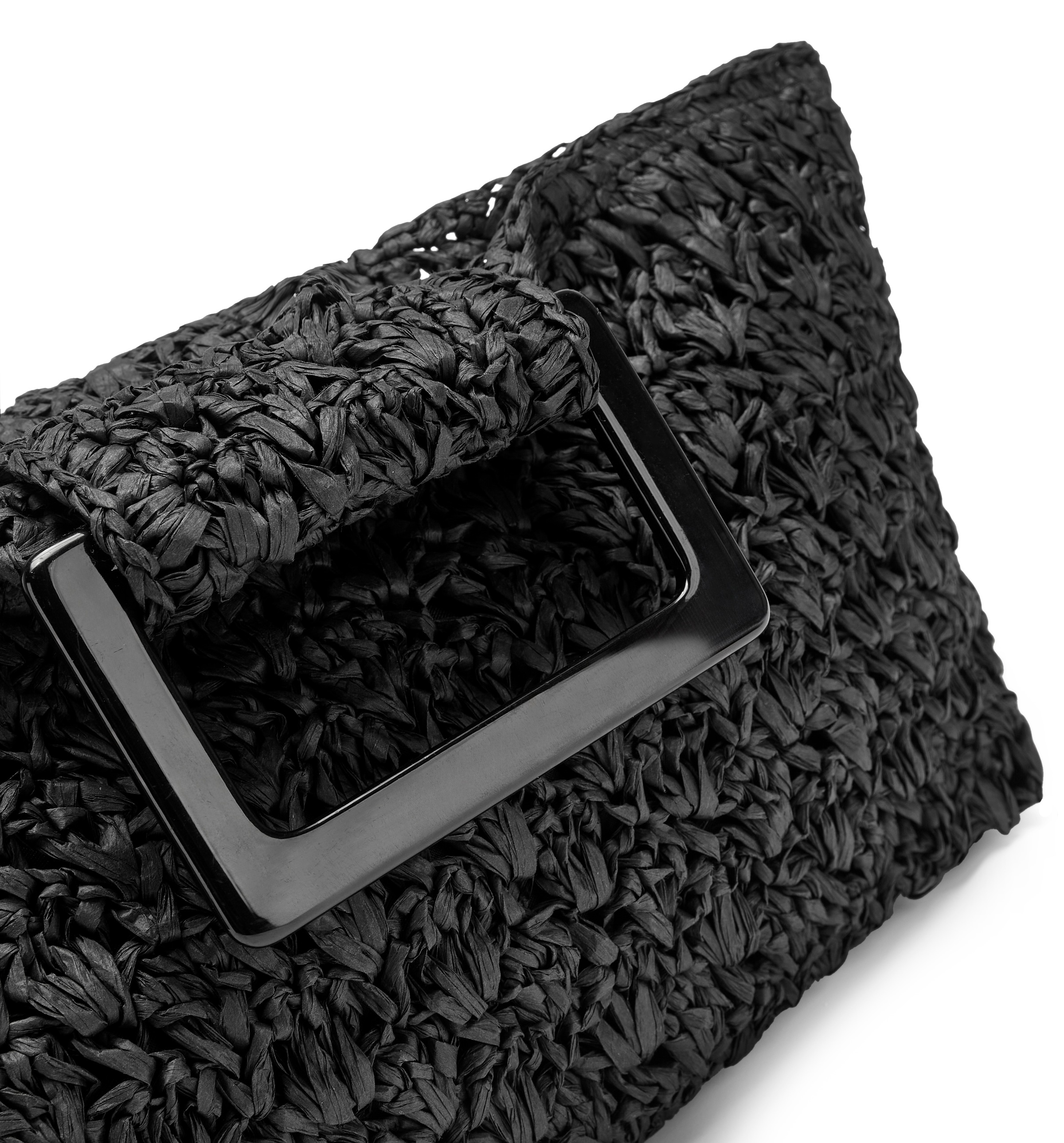 LSCN by LASCANA Handtasche "Clutch, Tragetasche, Sommertasche, Strandtasche" NEU im sommerlichen Bast-Look mit modischem Henkel