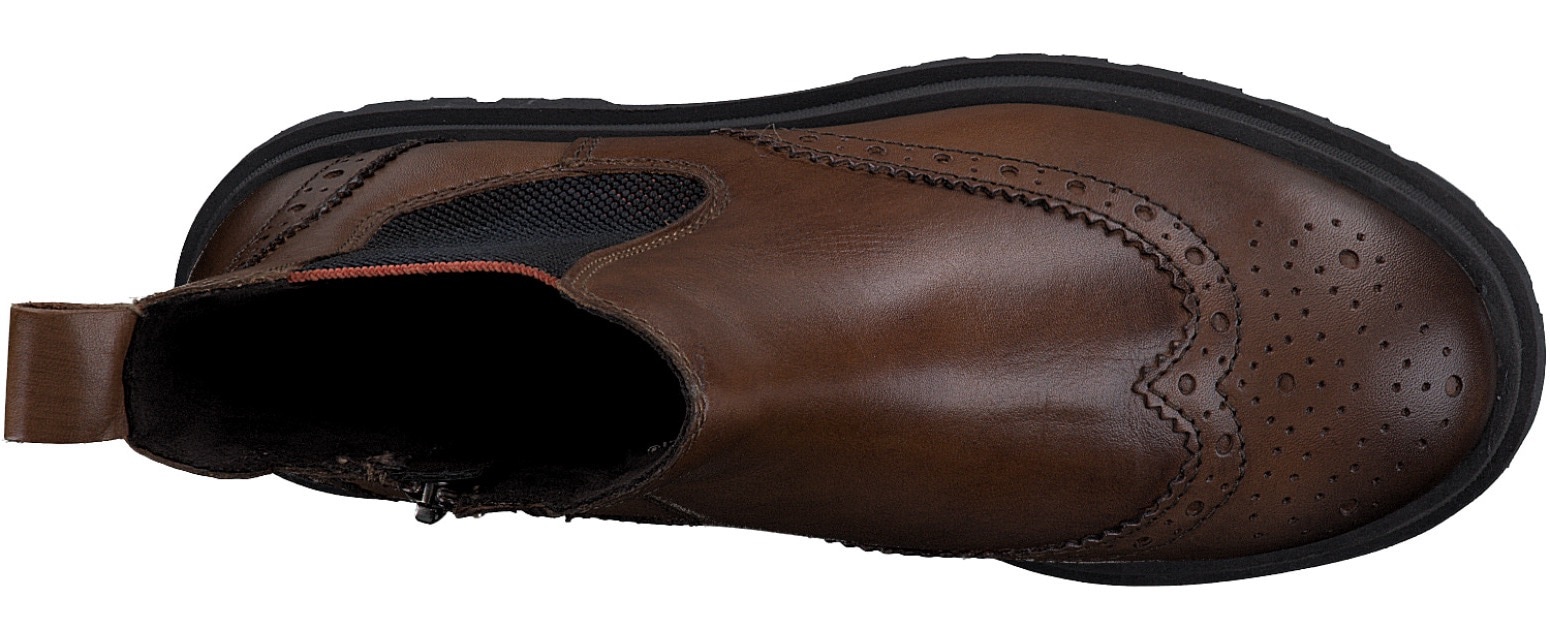 MARCO TOZZI Chelseaboots, Boots, Stiefelette, Chunky Boots mit modischer Lyralochung