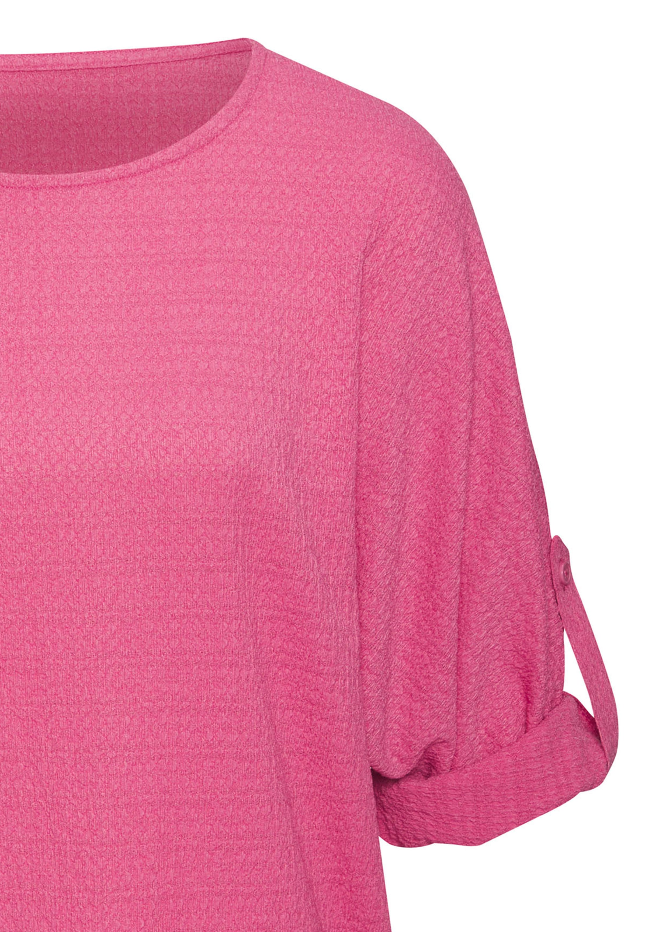 Vivance 2-in-1-Shirt »zum Krempeln«, aus bügelfreier Crêpe-Qualität
