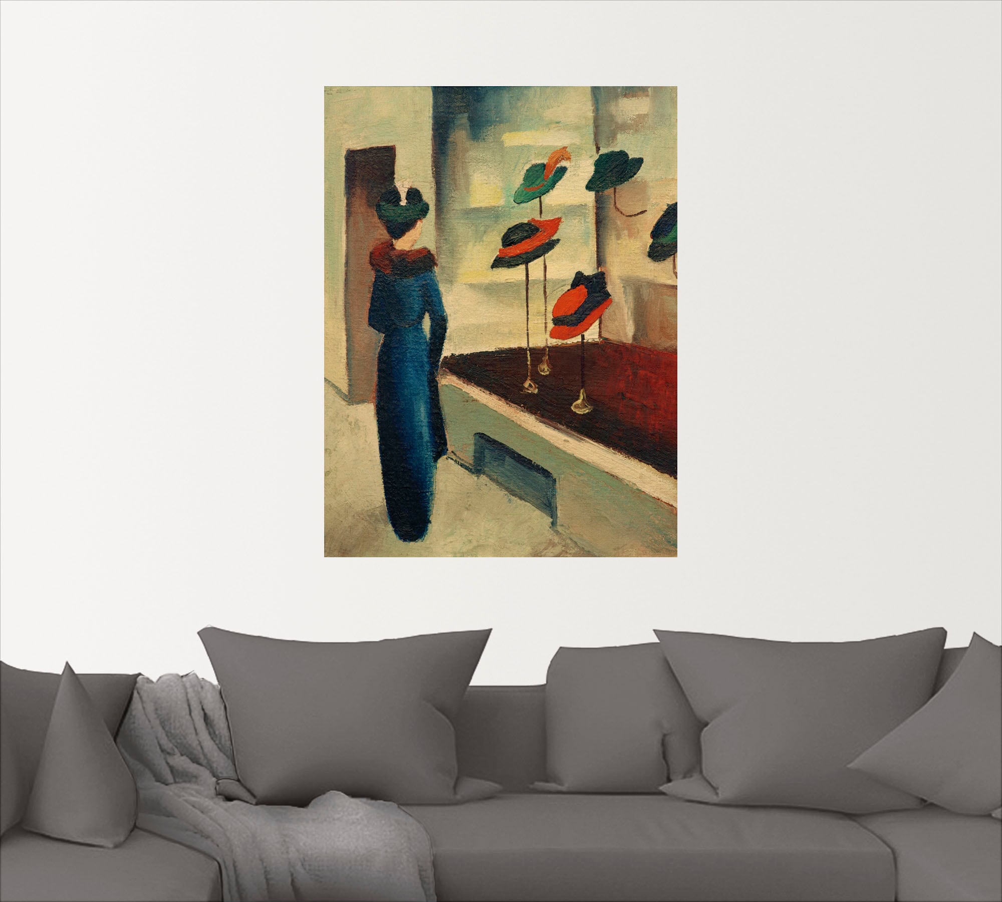 Artland Wandbild »Hutladen«, Mode, (1 St.), als Leinwandbild, Wandaufkleber oder Poster in versch. Grössen