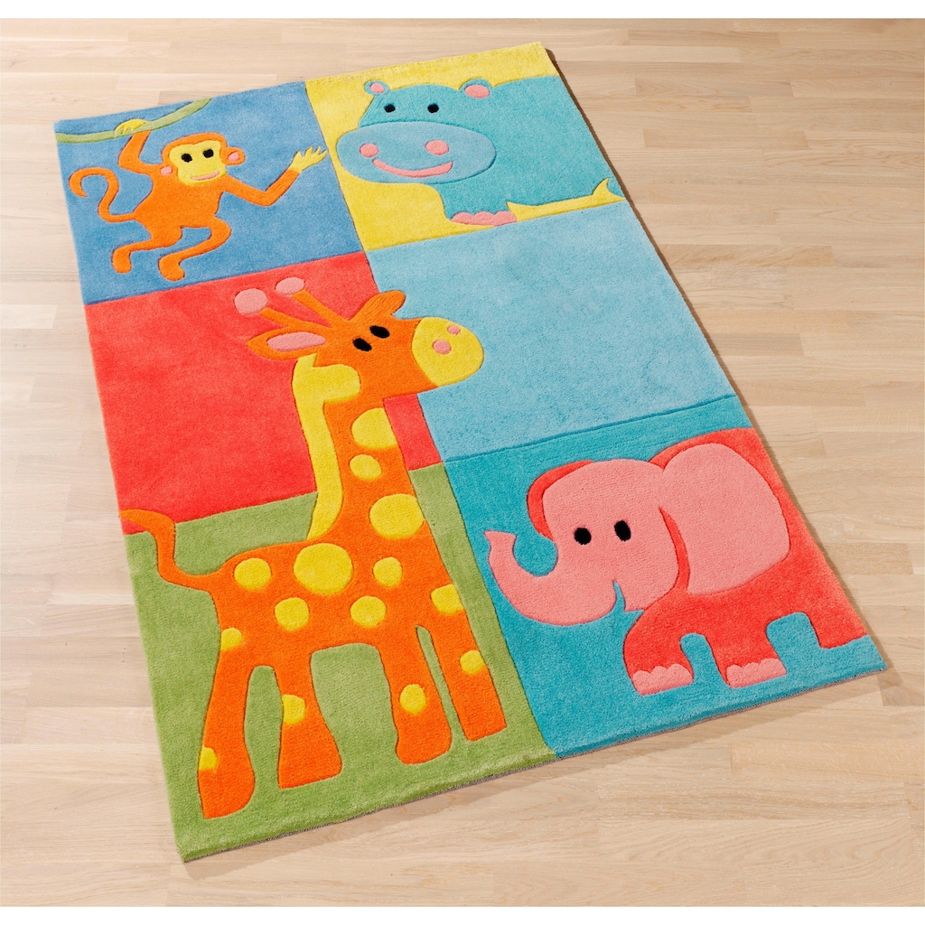 Böing Carpet Kinderteppich »Kids 1365«, rechteckig, Konturenschnitt, Kinderzimmer