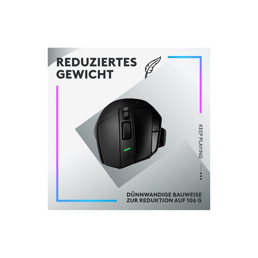 Logitech Gaming-Maus »G502 X Plus black«, kabellos-USB