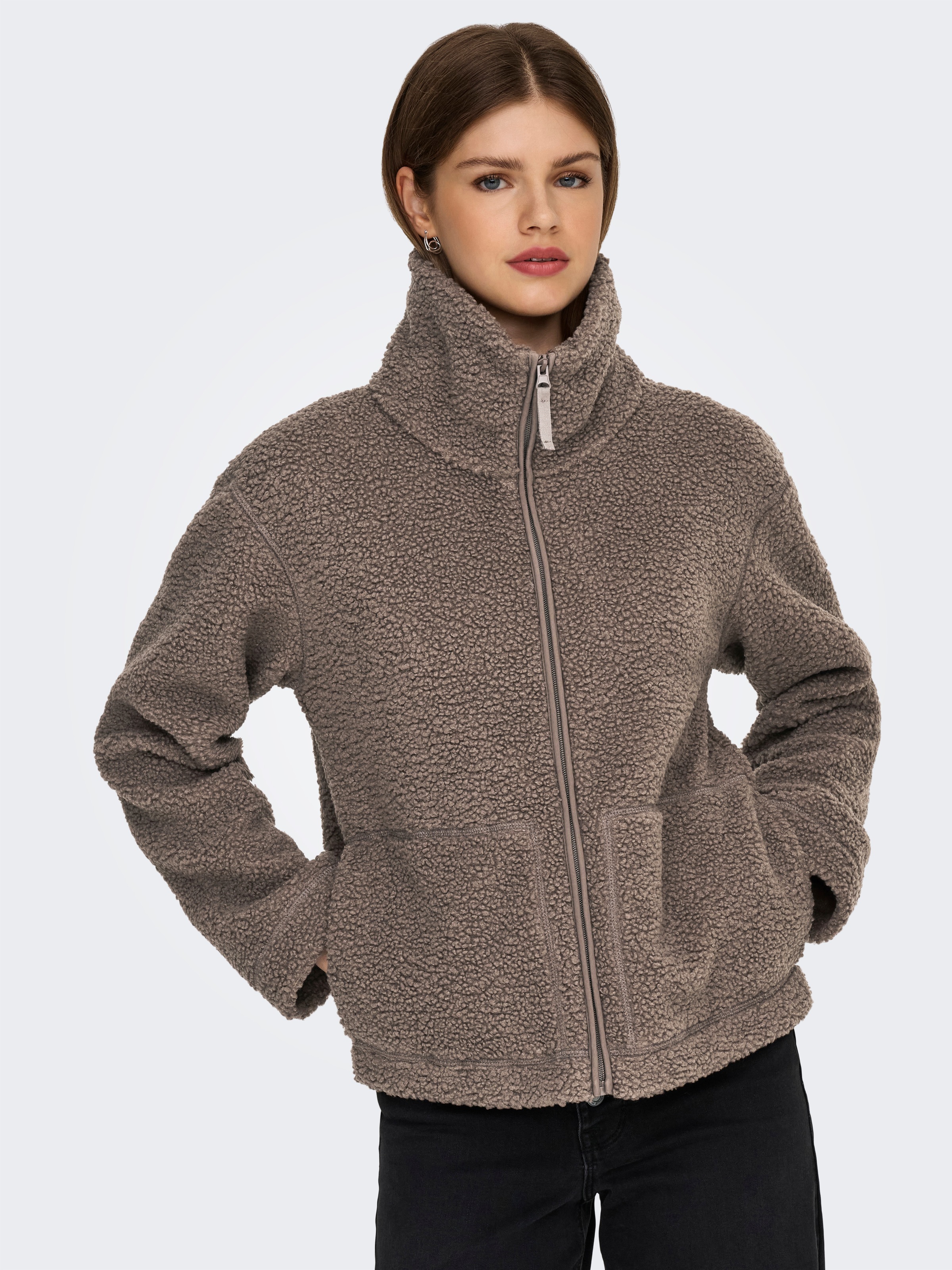 ONLY Plüschjacke »ONLMEGAN TEDDY JACKET CS OTW« ohne Kapuze