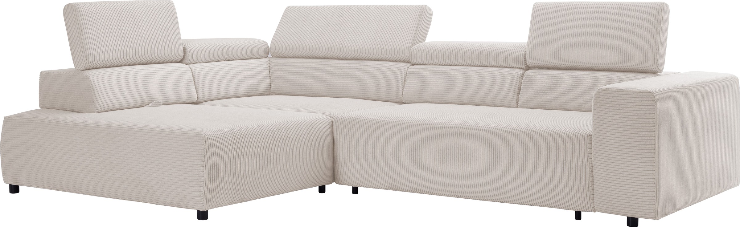 exxpo - sofa fashion Ecksofa »VITTORIO«, inkl. Kopfteil- und Sitztiefenverstellung, wahlweise mit Bettfunktion