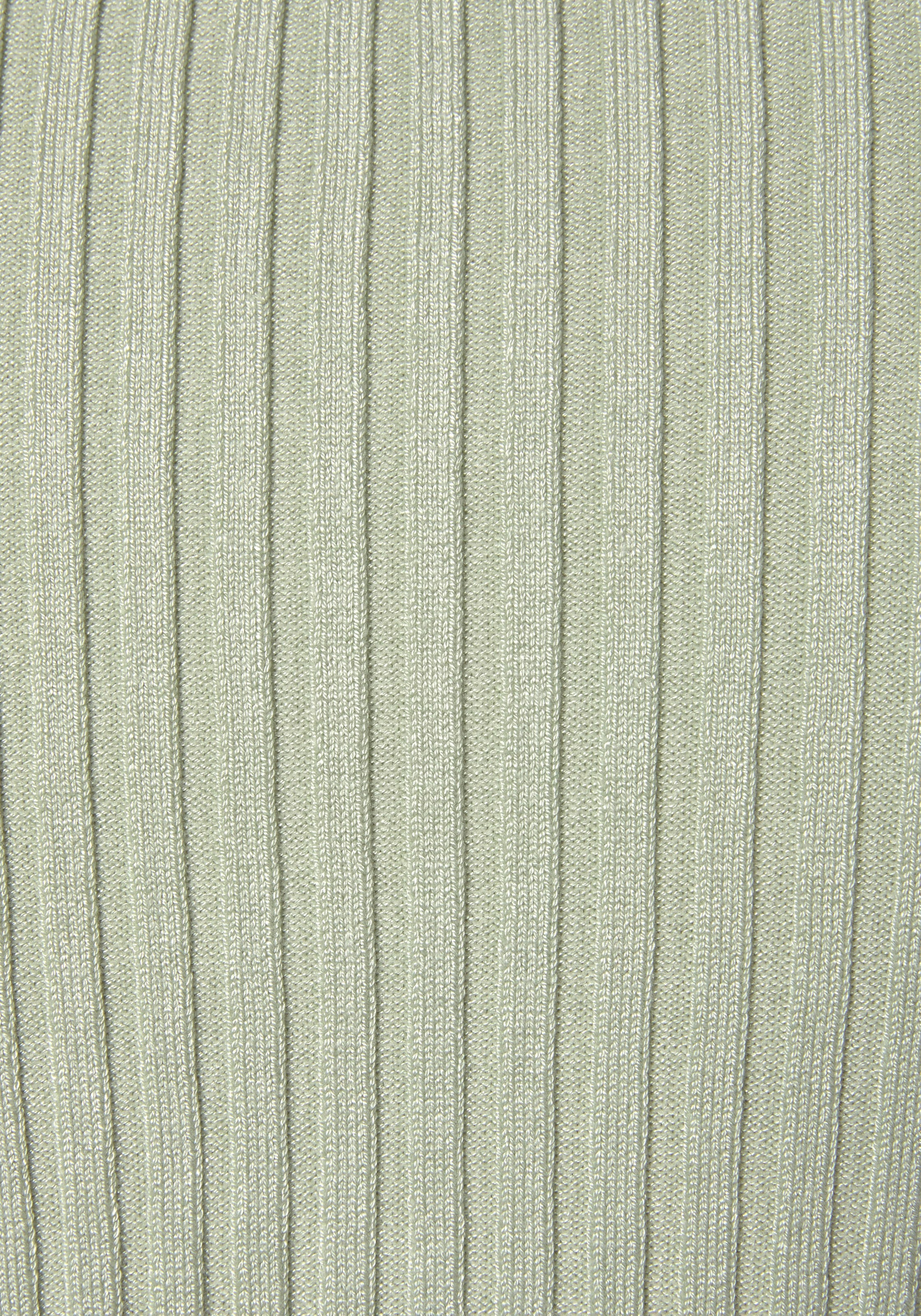 LASCANA V-Ausschnitt-Pullover, mit Zierperlen, figurbetonter Strickpullover, elastisch
