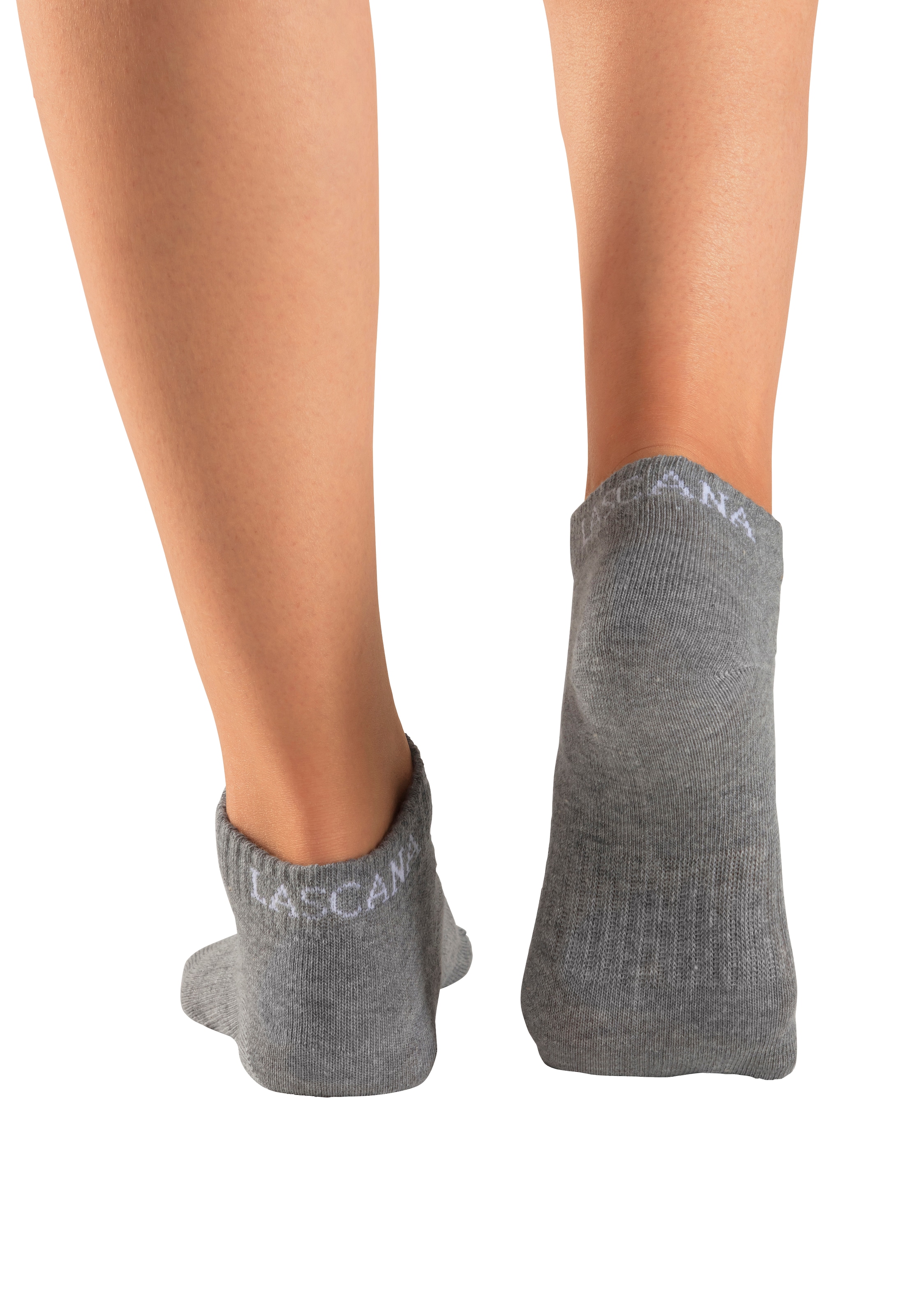 LASCANA ACTIVE Sneakersocken, (Packung, 6 Paar), mit eingestricktem Marken Logo