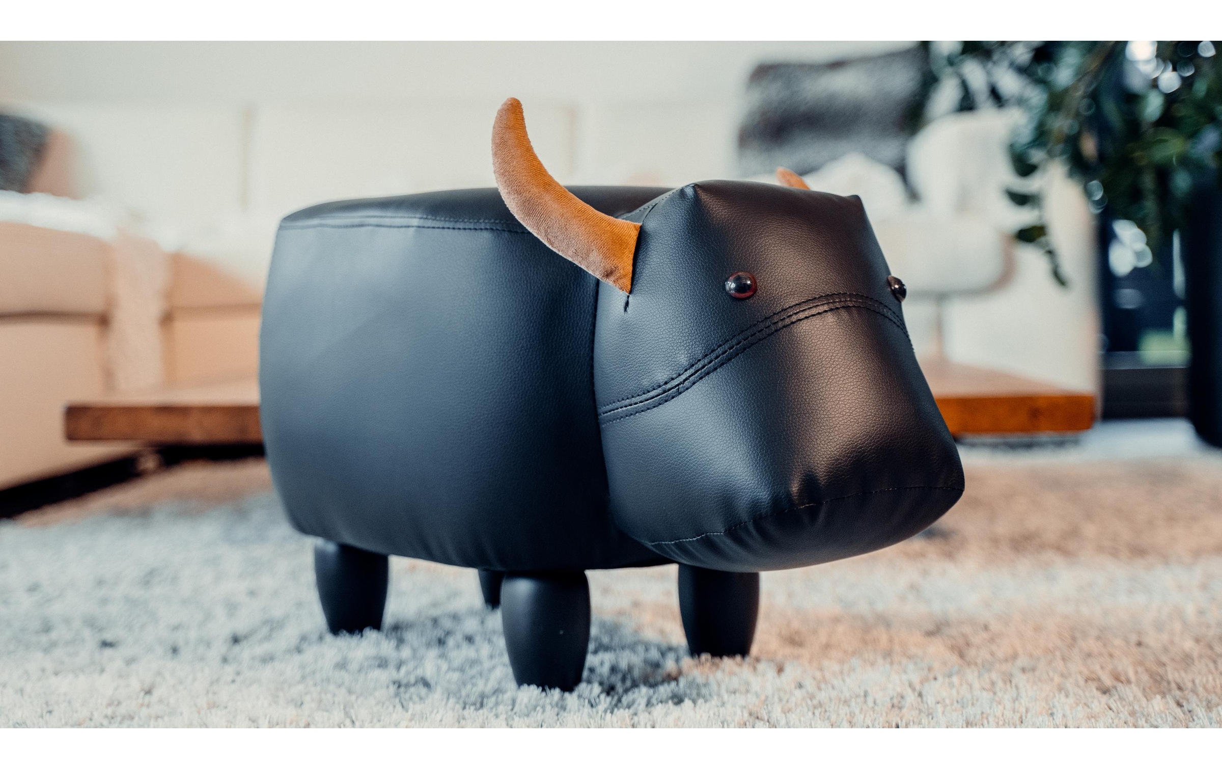 Hocker »zoosy Kuh Nero Schwarz«