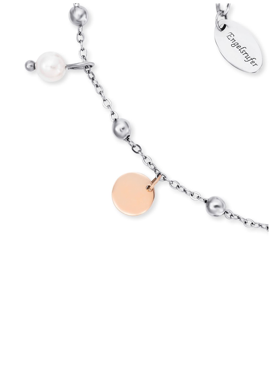 Engelsrufer Fusskette »Little Joy Bicolor, ERFS-LILJOY-PE-BI«, mit Süsswasserzuchtperle