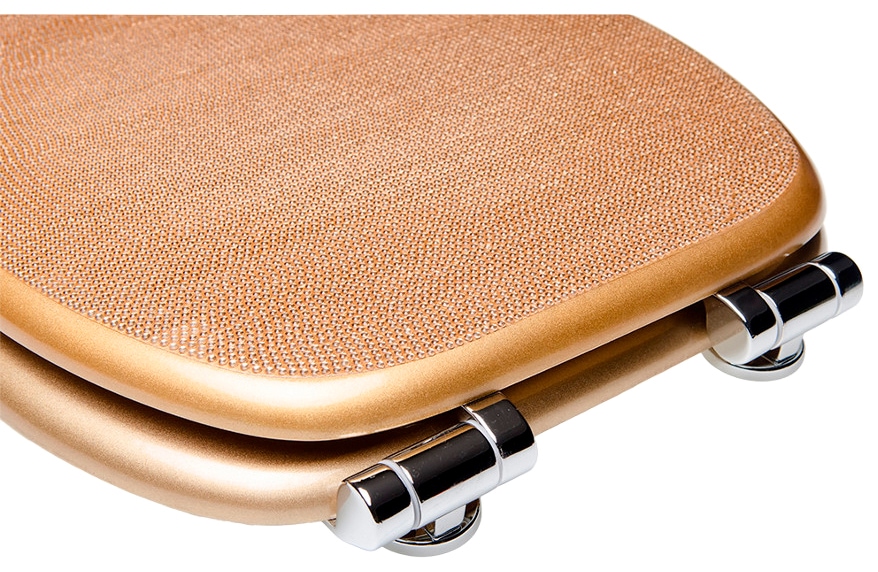 Sanilo WC-Sitz »Crystal Goldfarben«, mit Absenkautomatik