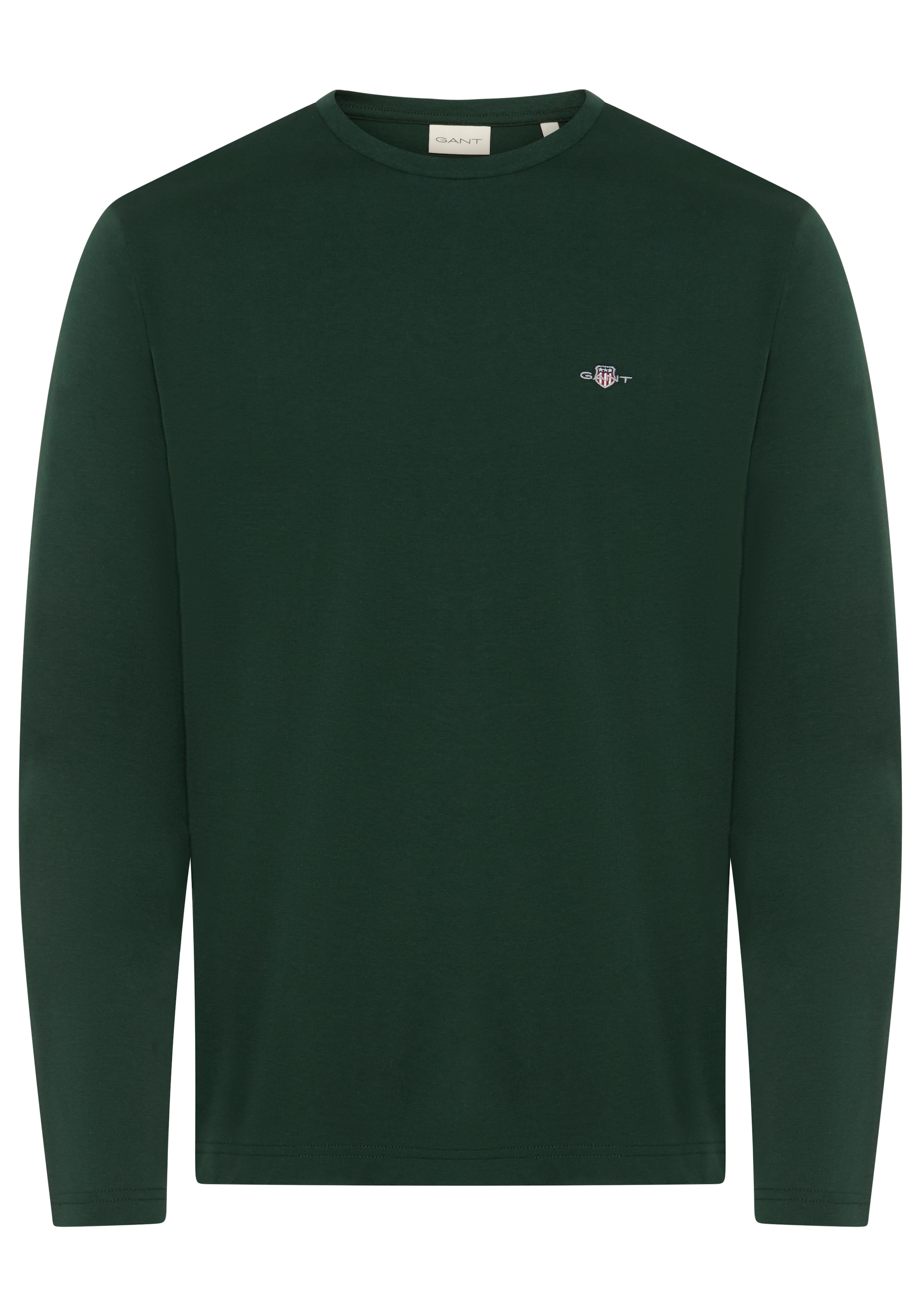 Gant Langarmshirt »REG SHIELD LS T-SHIRT« mit Logostickerei auf der Brust