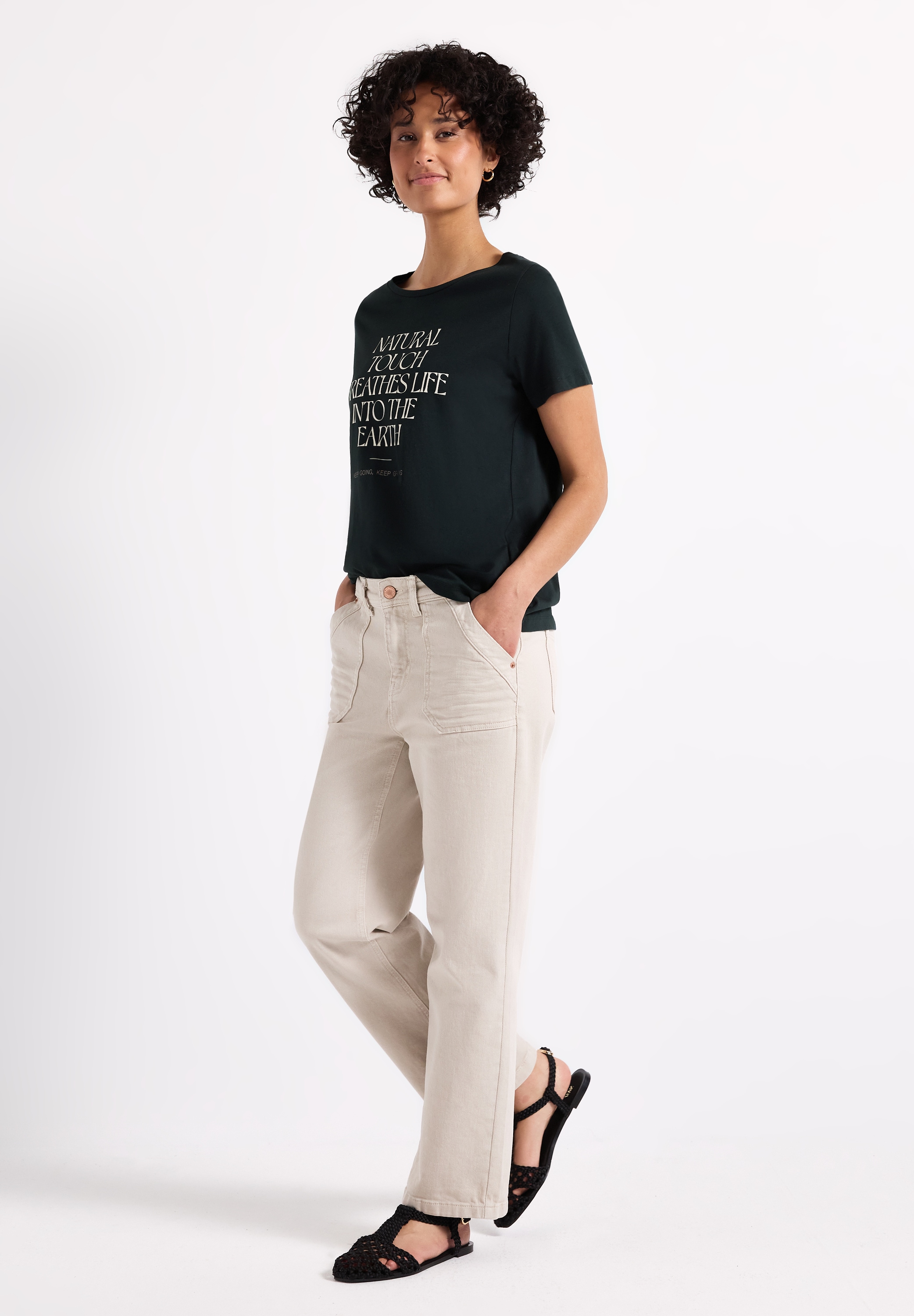 STREET ONE T-Shirt, mit Wording Artwork