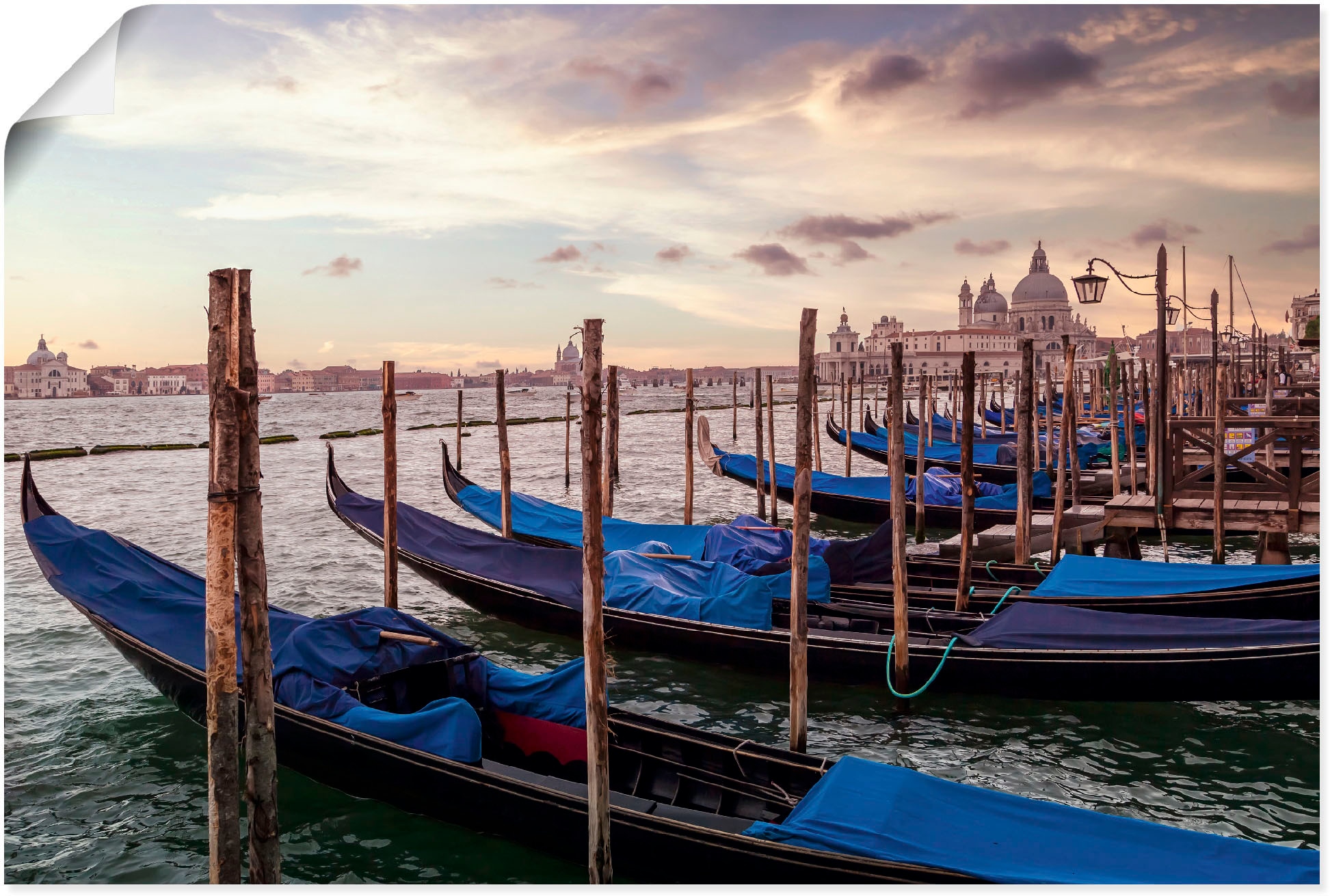 Artland Wandbild »Venedig Gondeln«, Bilder von Booten & Schiffen, (1 St.),  als Alubild, Leinwandbild, Wandaufkleber oder Poster in versch. Grössen  online kaufen | Jelmoli-Versand