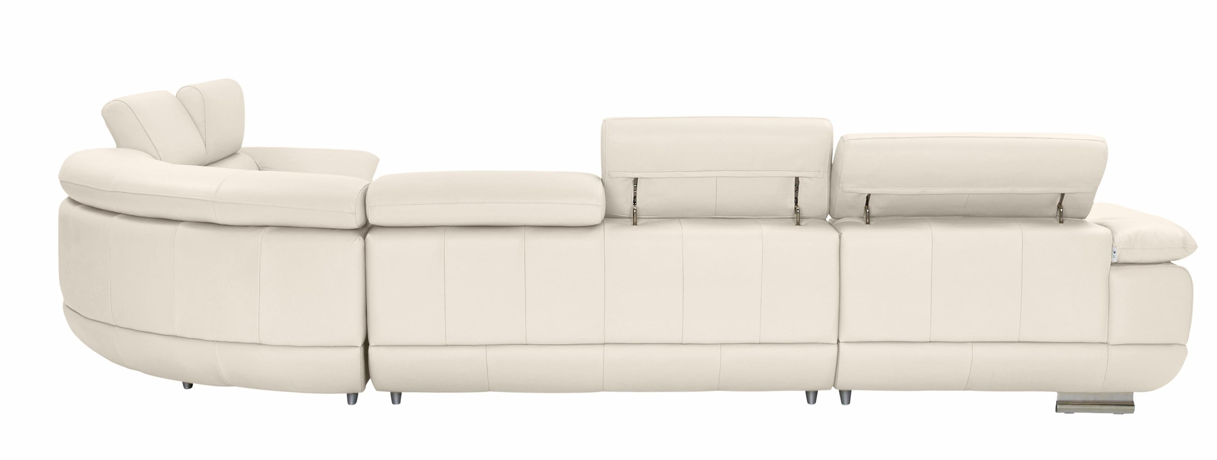 CALIA ITALIA Wohnlandschaft »Magic, italienisches Sofa zum Träumen, erstklassiger Sitzkomfort«, verstellbaren Kopfstützen zum Relaxen, in 2 Lederqualitäten, U-Form