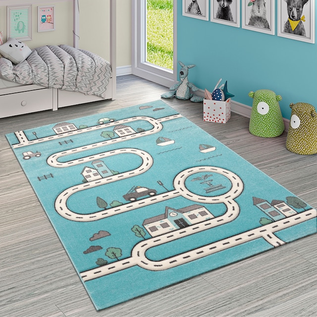 Paco Home Kinderteppich »Diamond 710«, rechteckig, Kurzflor, Strassen-Spiel- Teppich, Kinderzimmer online bestellen