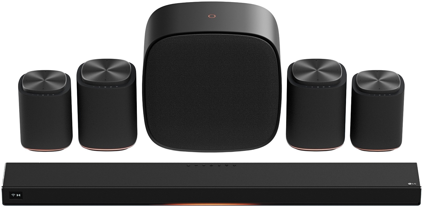 LG Lautsprecher "Sound Suite M5" 11.1.4 (Bluetooth  WLAN Beleuchtungseffekte 60 W)