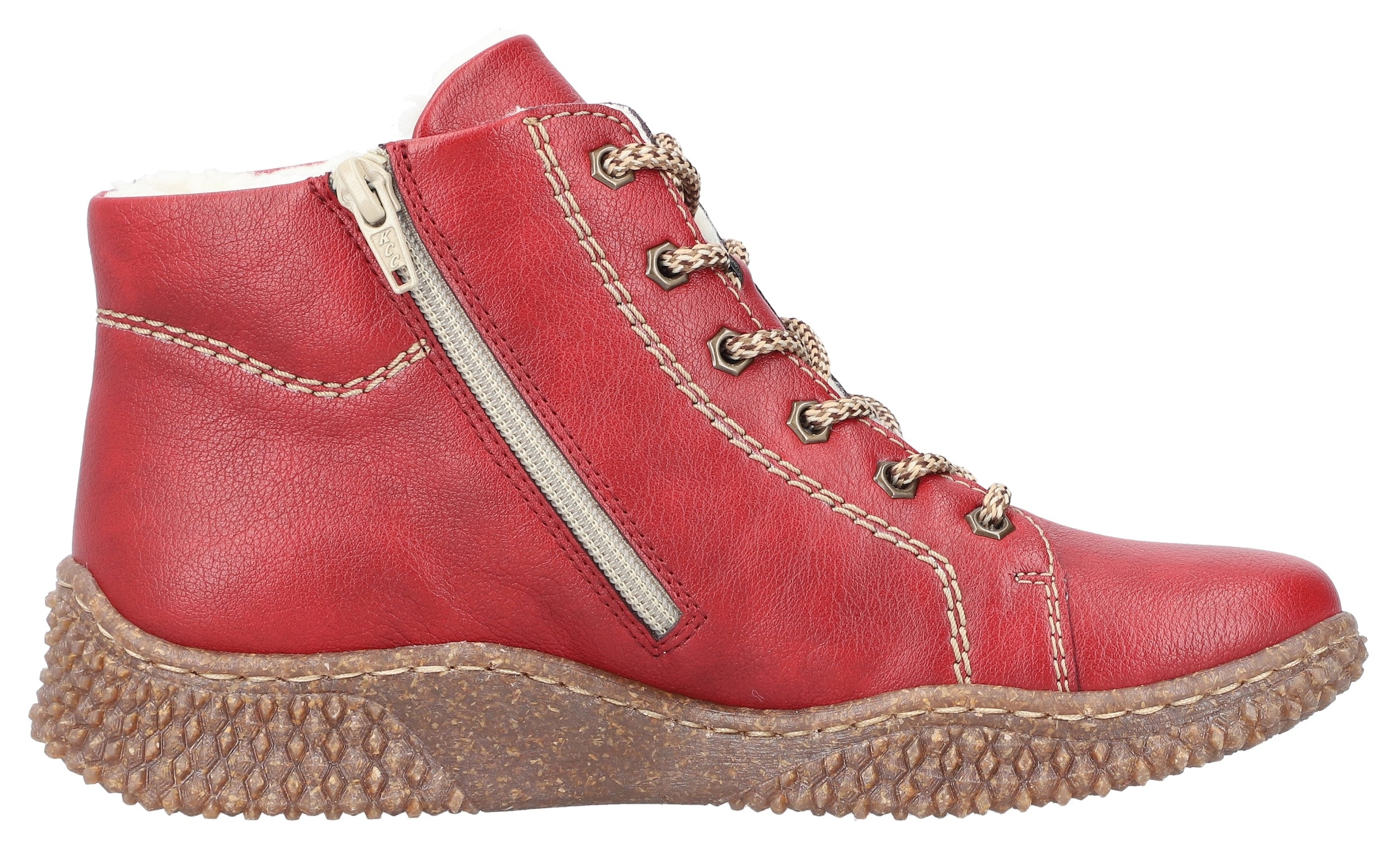 Rieker Winterboots, Schnürboots, Stiefelette, High Top Sneaker mit Innenreissverschluss