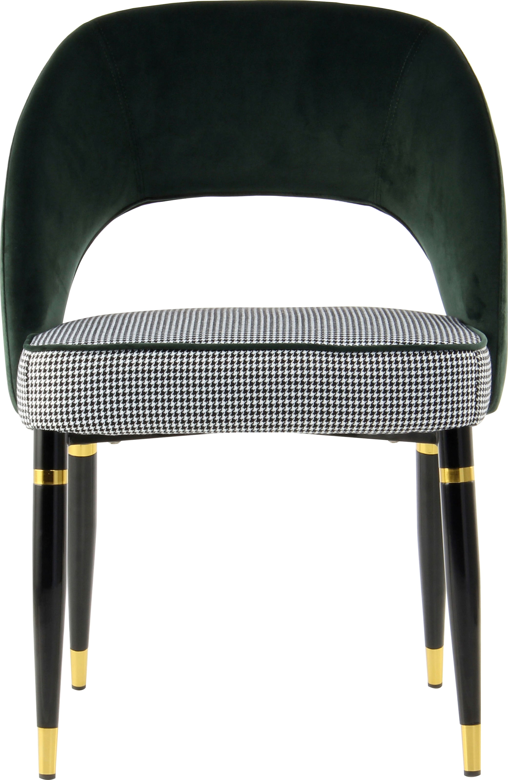 Kayoom Polsterstuhl »Stuhl Courtney 525 2er-Set, 2er-Set Stühle, komfortables Sitzgefühl«, (Set), 2 St., samtweicher Bezug, modern, weicher Stoffbezug