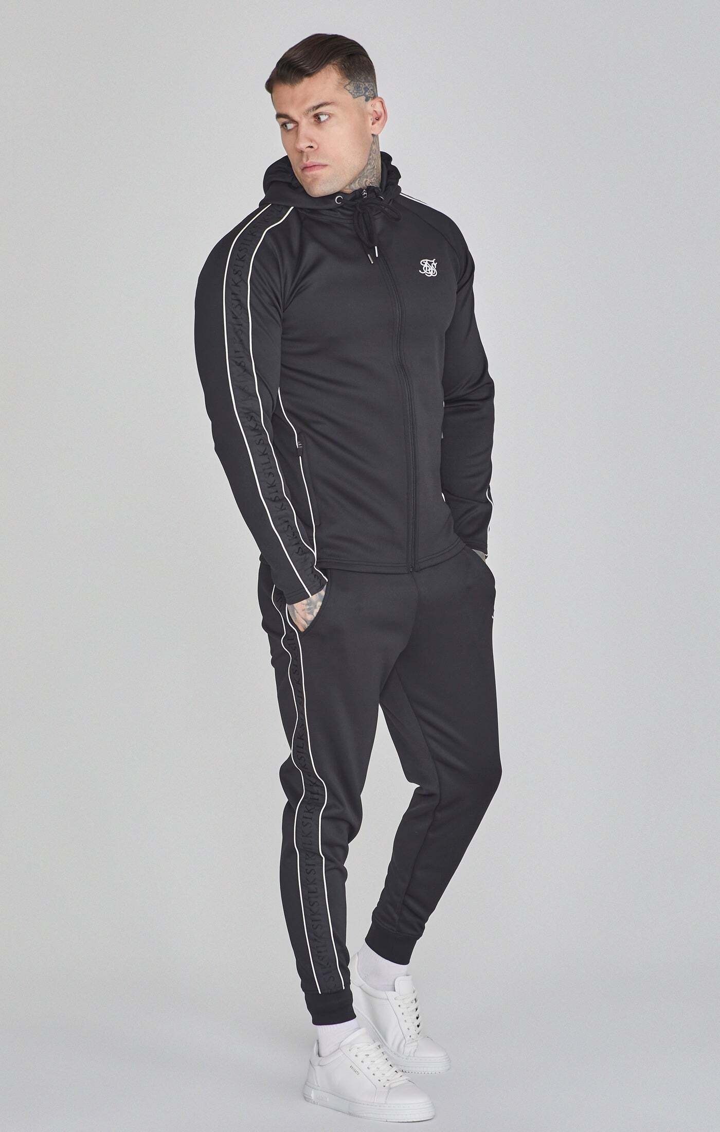 Siksilk Loungeanzug »Siksilk Kleidungsset Hoodie and Joggers Set«