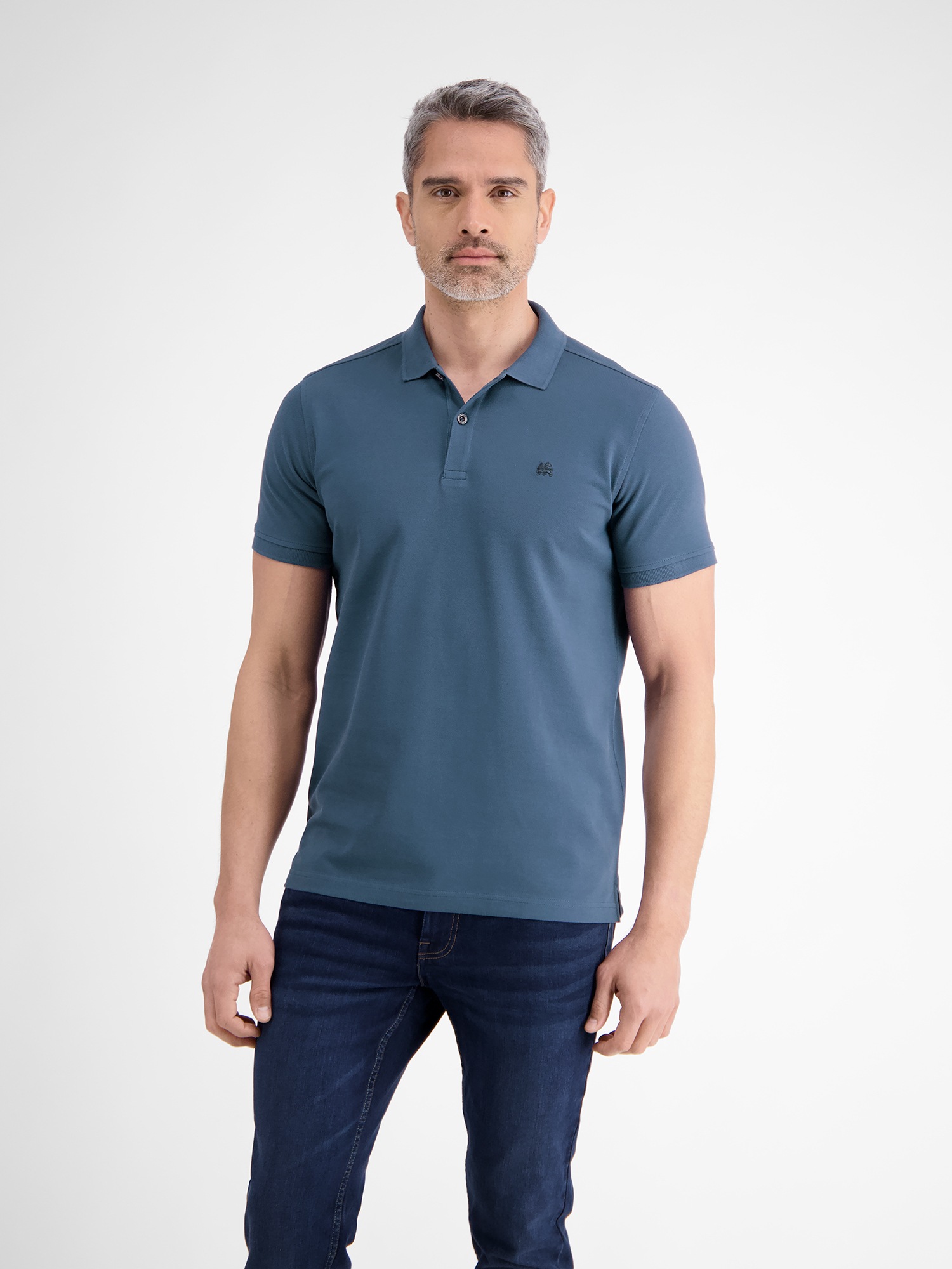 LERROS Poloshirt »LERROS Basic Poloshirt für Herren, unifarben«