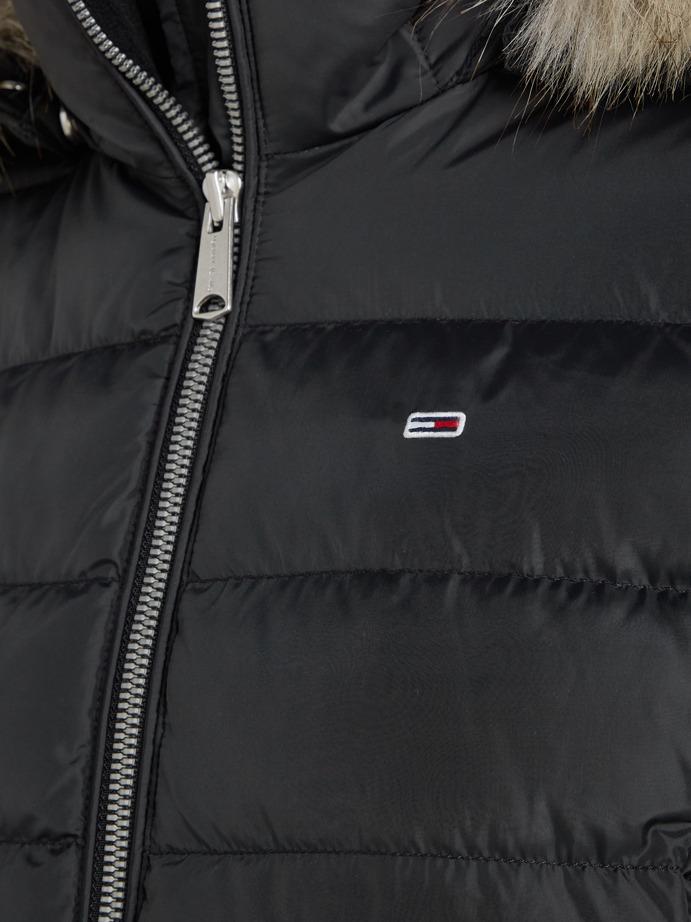 Tommy Jeans Curve Steppjacke »TJW BASIC HOODED DOWN JACKET EXT«, mit Kapuze, in Grossen Grössen, mit Kapuze