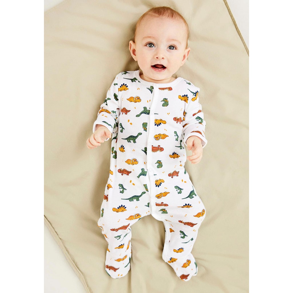 Name It Schlafoverall »NBMNIGHTSUIT 2P W/F LAUREL DINO«, (Packung, 2 tlg.)